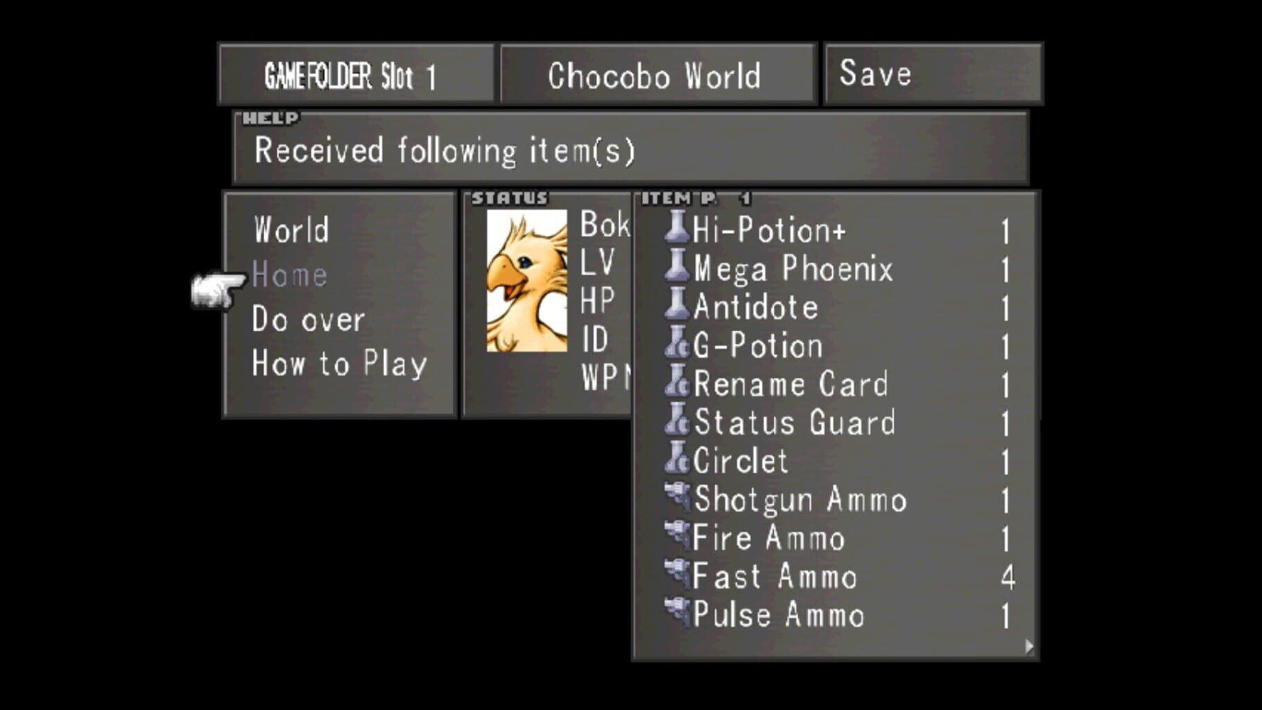 Captura de pantalla - Chocobo World