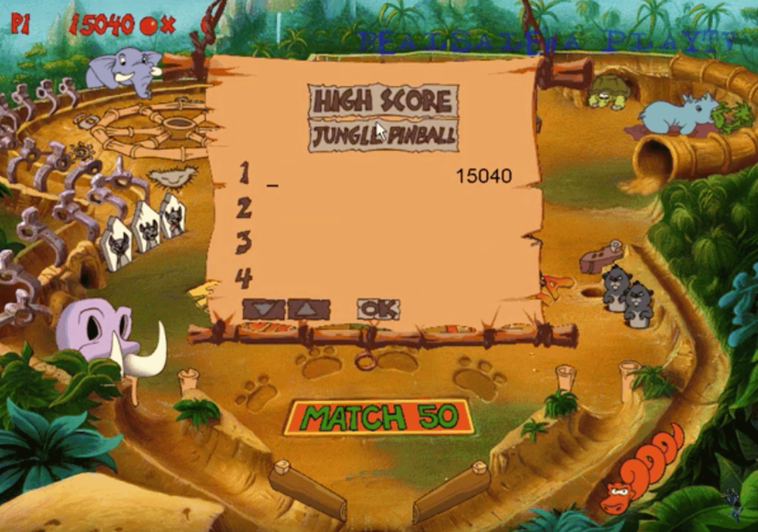 Disney's Hot Shots: Timon and Pumbaa's Jungle Pinball screenshot