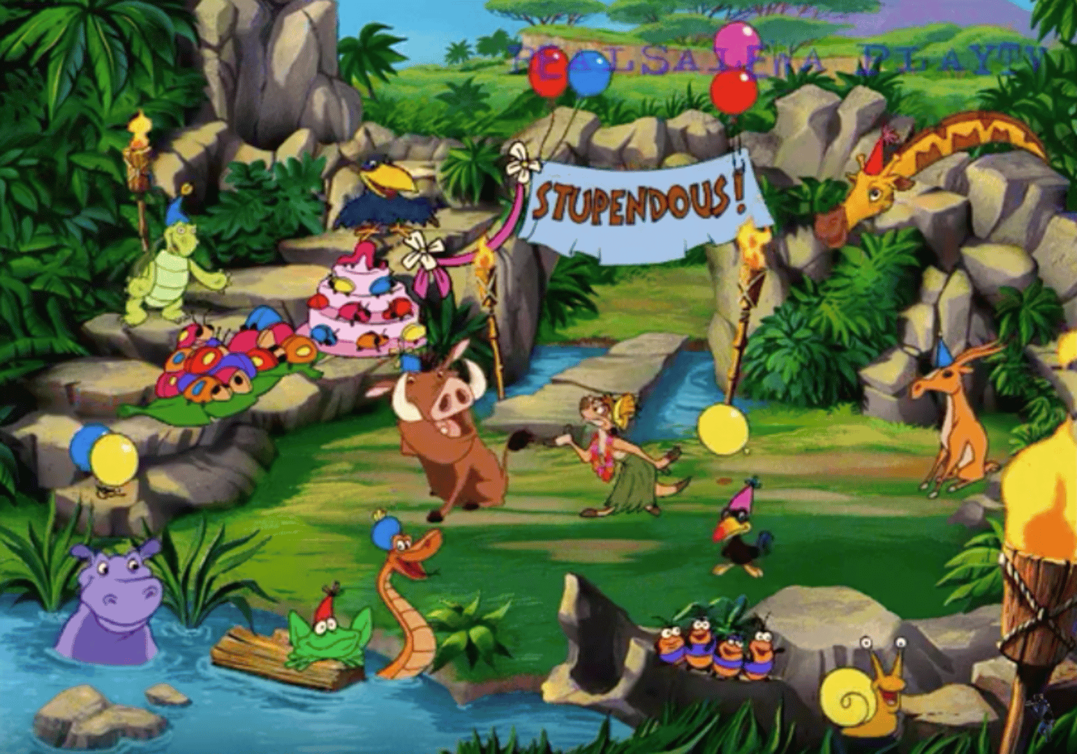 Disney's Hot Shots: Timon and Pumbaa's Jungle Pinball screenshot