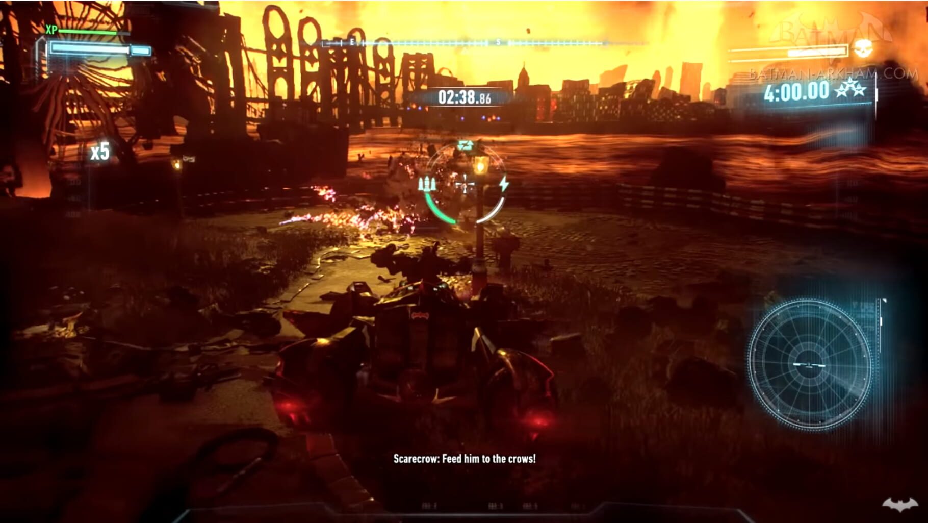 Captura de pantalla - Batman: Arkham Knight - PlayStation Exclusive Scarecrow Nightmare Missions