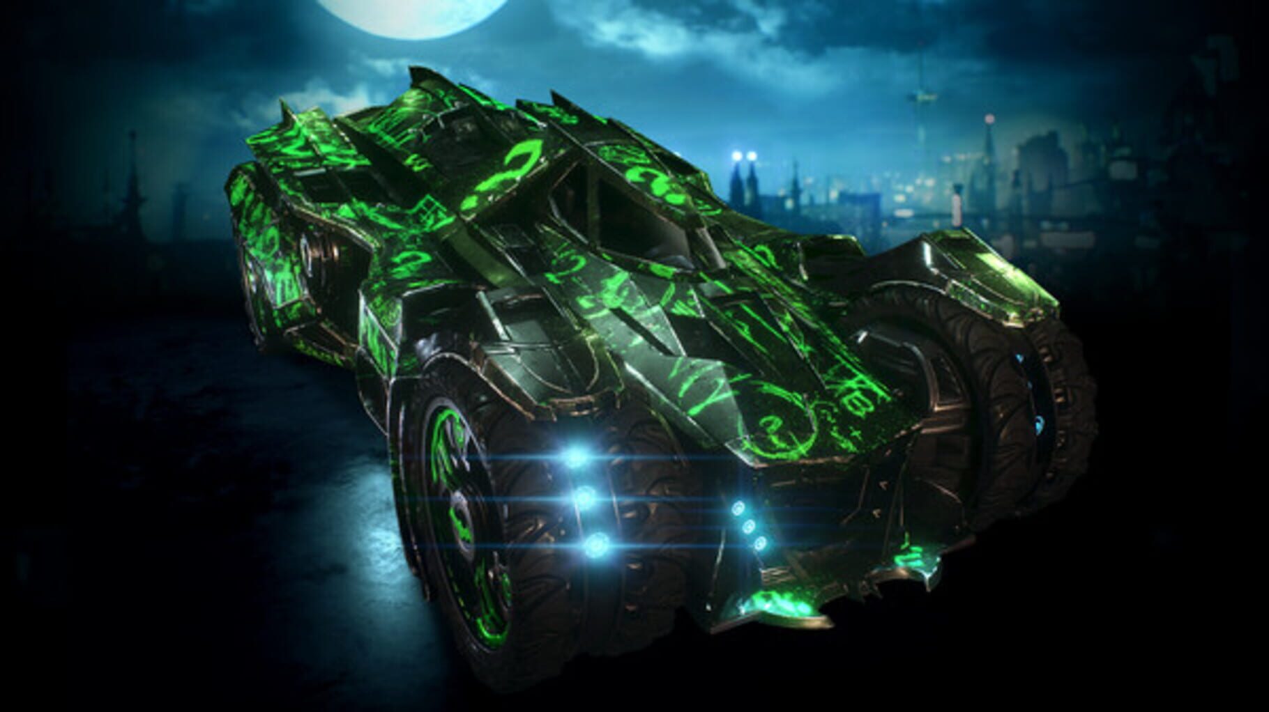 Captura de pantalla - Batman: Arkham Knight - Riddler Themed Batmobile Skin