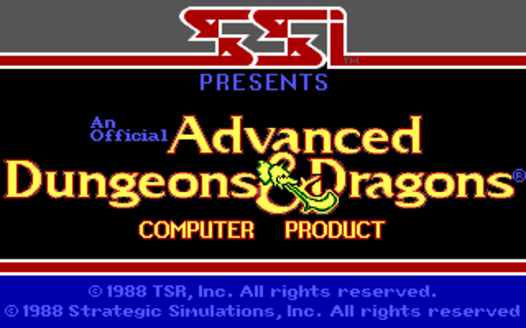 Advanced Dungeons & Dragons: Pool of Radiance screenshot