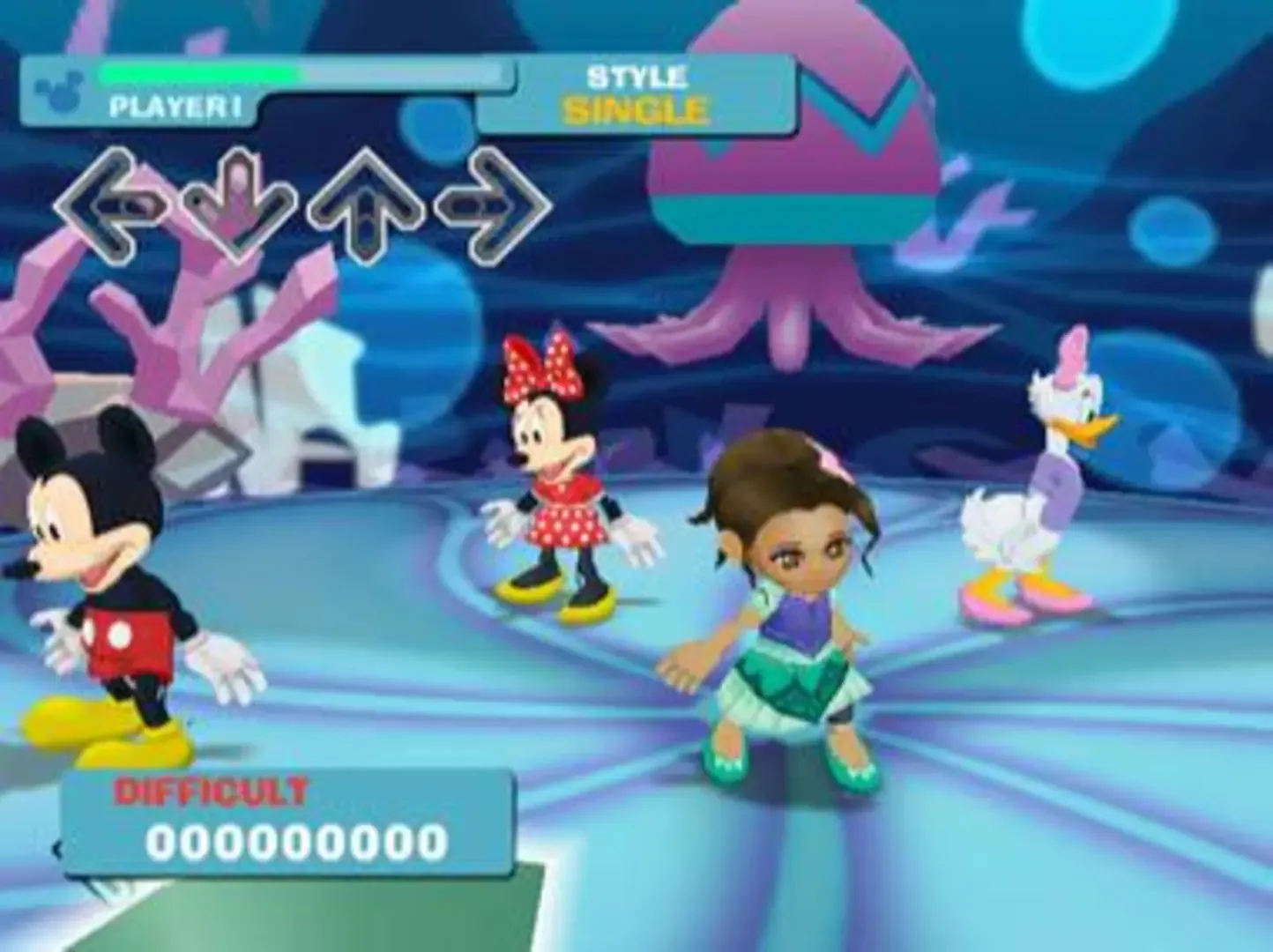 Captura de pantalla - Dance Dance Revolution: Disney Grooves