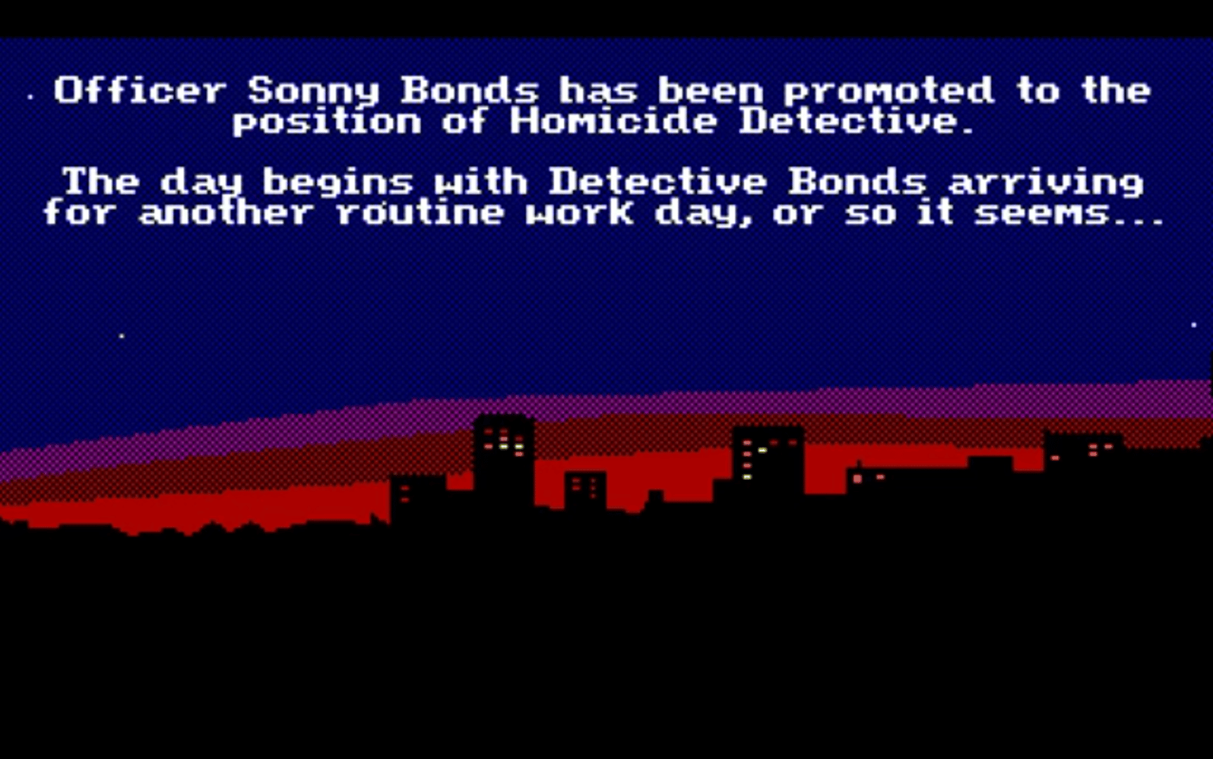 Police Quest II: The Vengeance screenshot