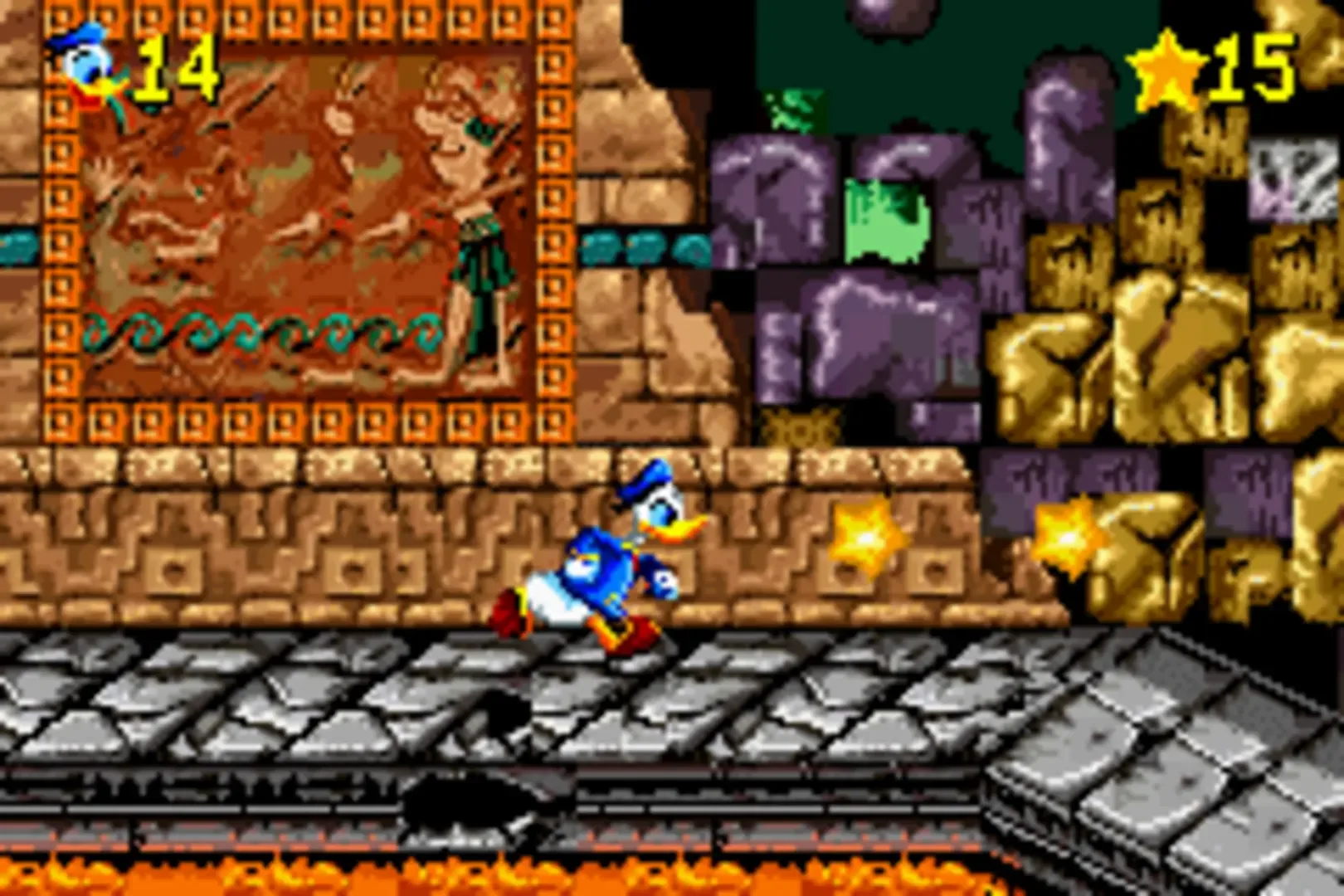 Captura de pantalla - Disney's Donald Duck Advance