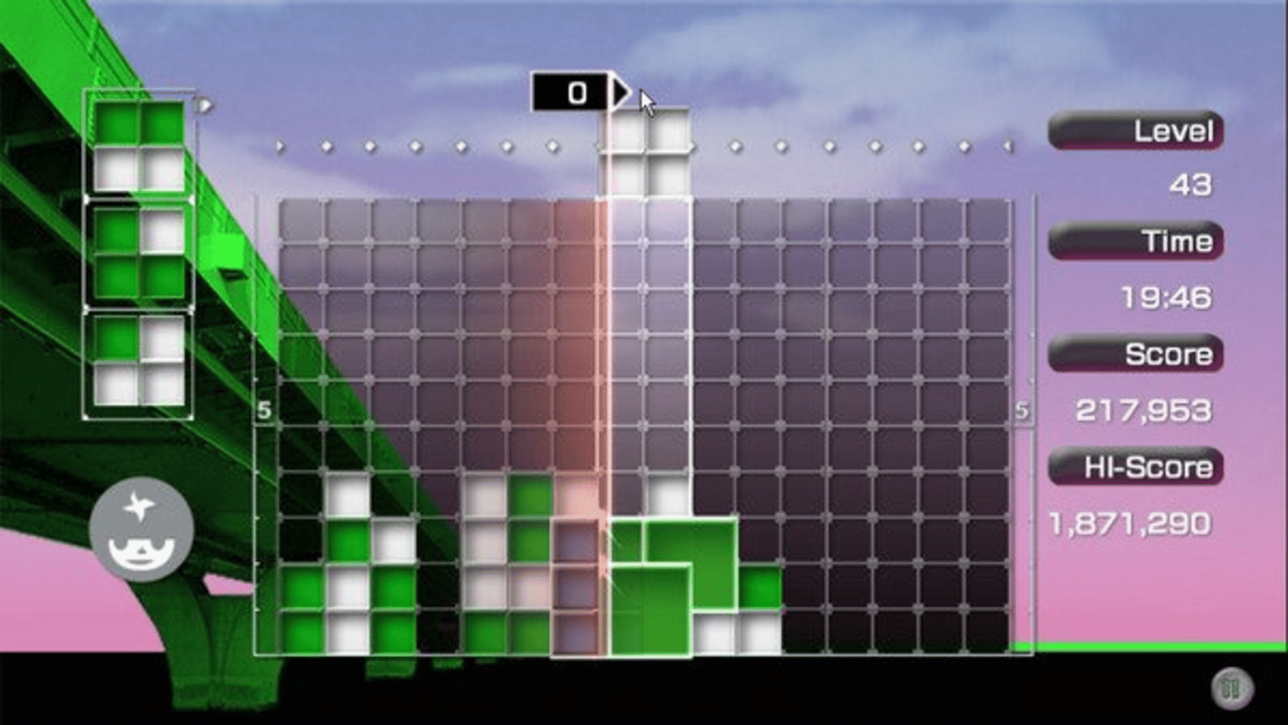Lumines: Puzzle Fusion screenshot