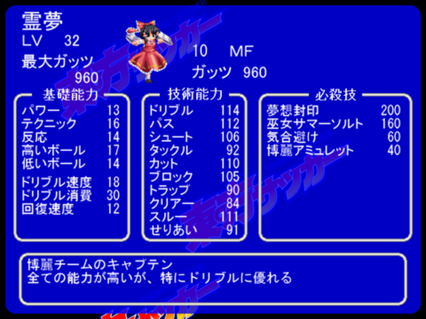 Touhou Soccer screenshot