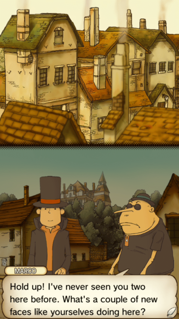 Professor Layton and the Curious Village HD for Mobile screenshot