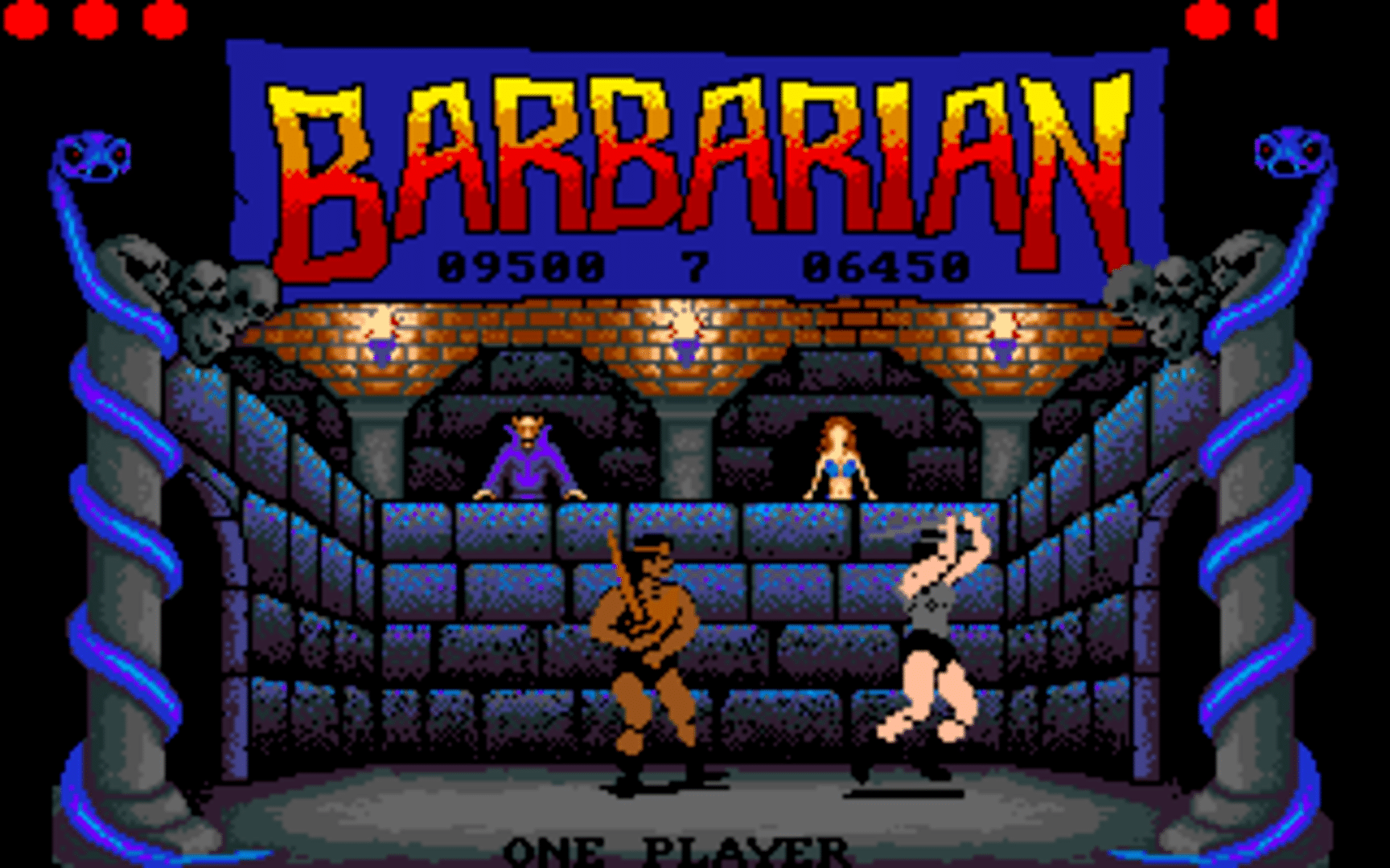 Barbarian: The Ultimate Warrior” (Commodore 64 - Palace Software, 1987)  retro video game cross-stitch art : r/retrogaming