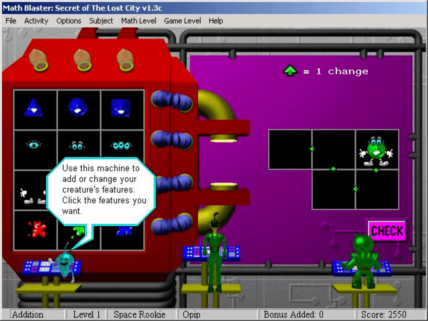 Math Blaster: Episode Two - Secret of the Lost City screenshot