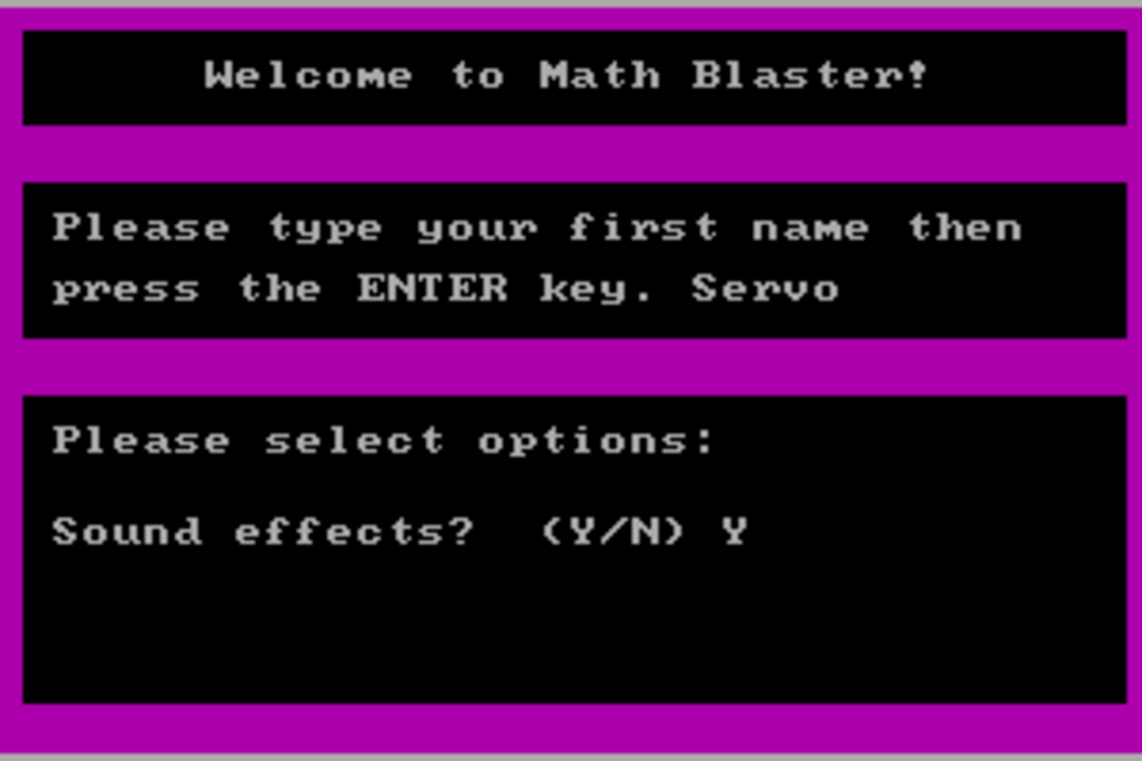 Math Blaster! screenshot