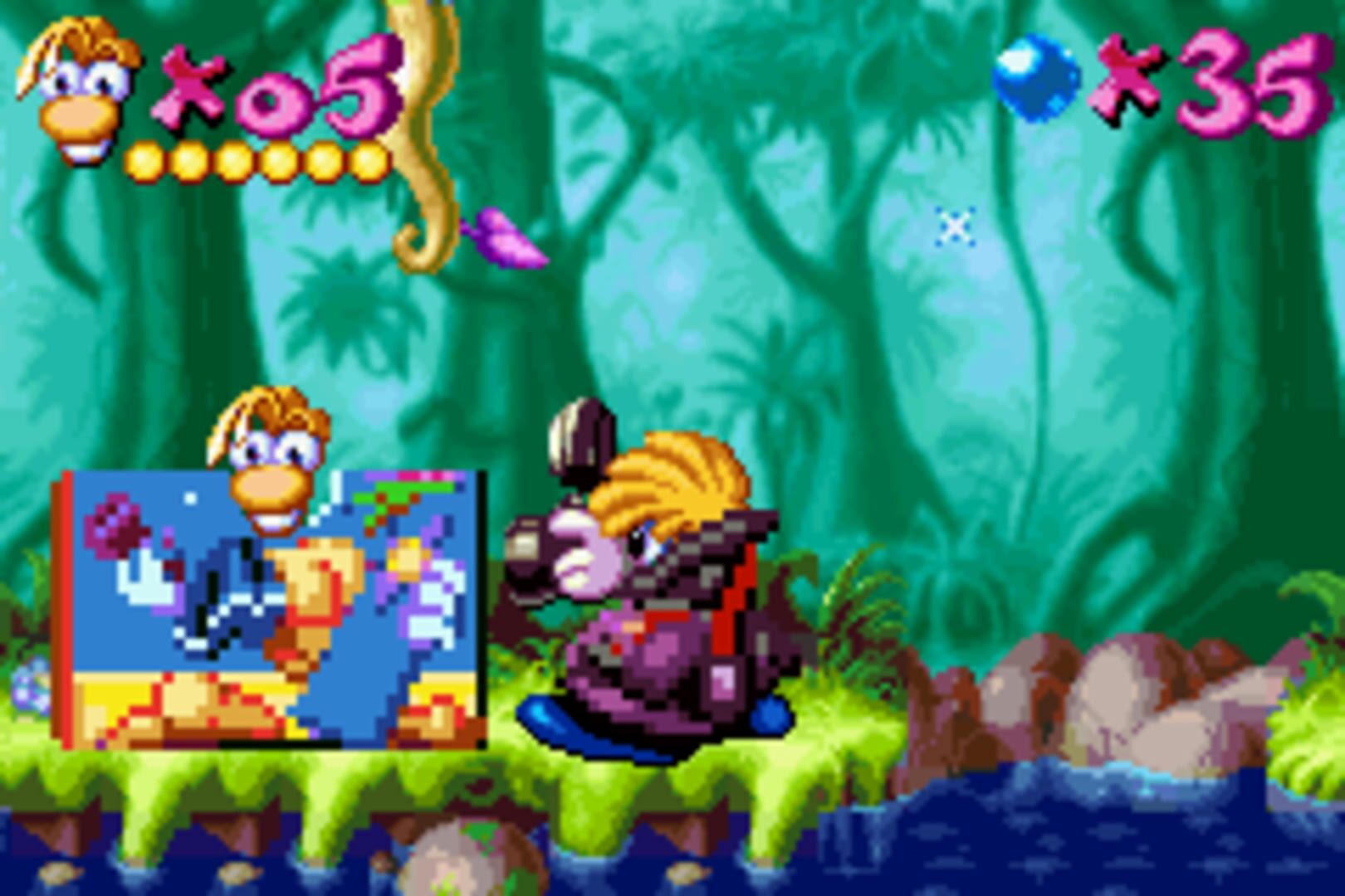 Captura de pantalla - Rayman Advance