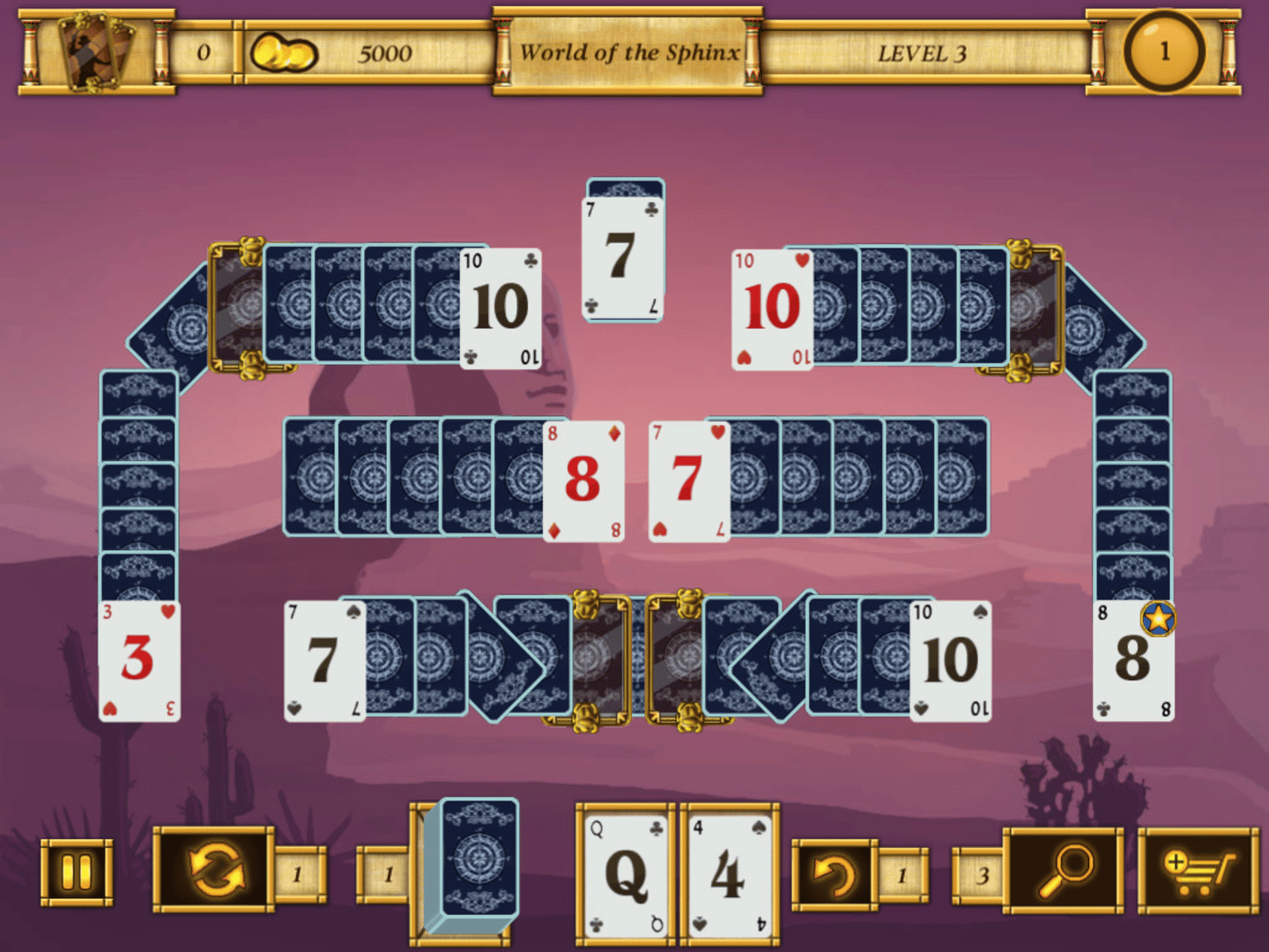 Egypt Solitaire: Match 2 Cards screenshot