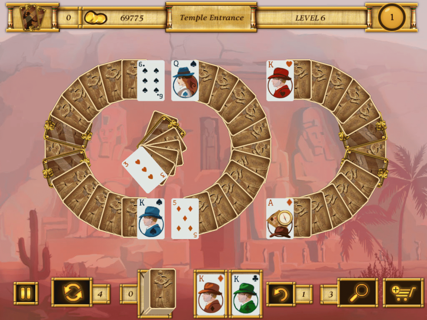 Egypt Solitaire: Match 2 Cards screenshot