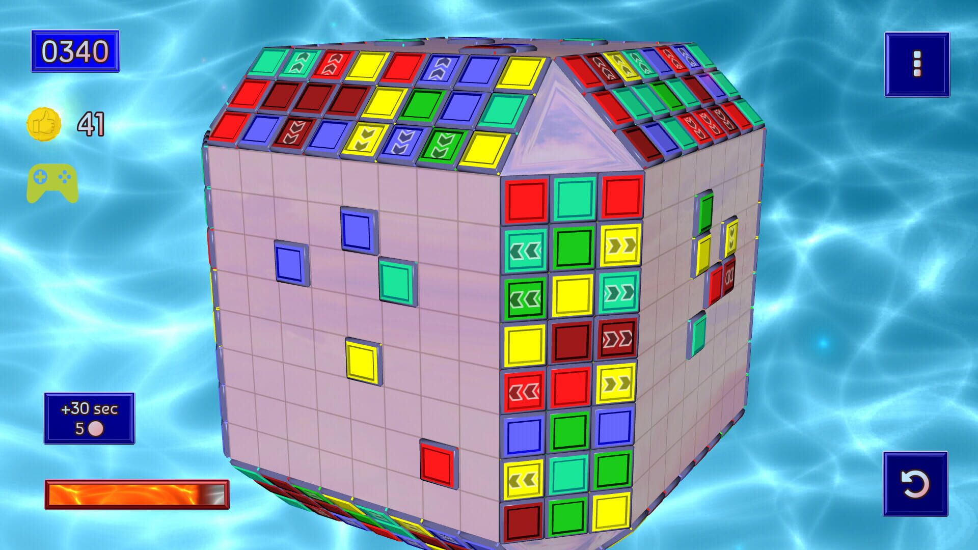 Tiles Shooter Puzzle Cube - Screenshot