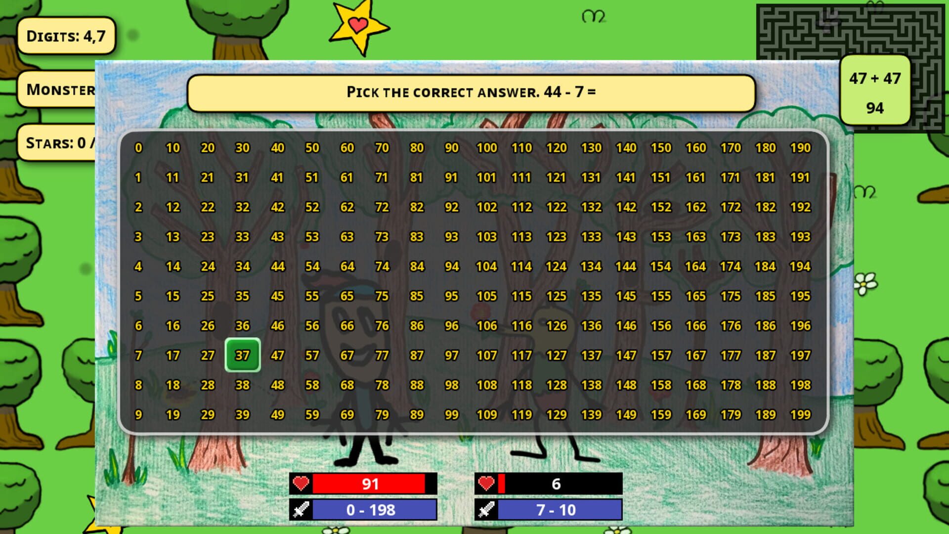 Forest of Math - Screenshot