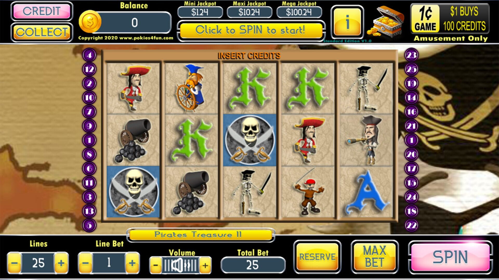 Pirates Treasure II - Screenshot