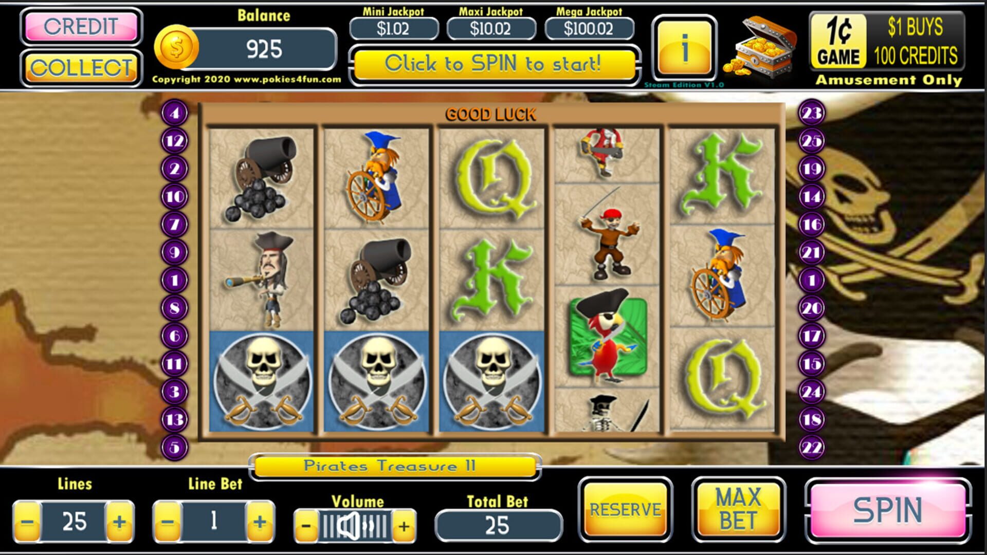 Pirates Treasure II - Screenshot