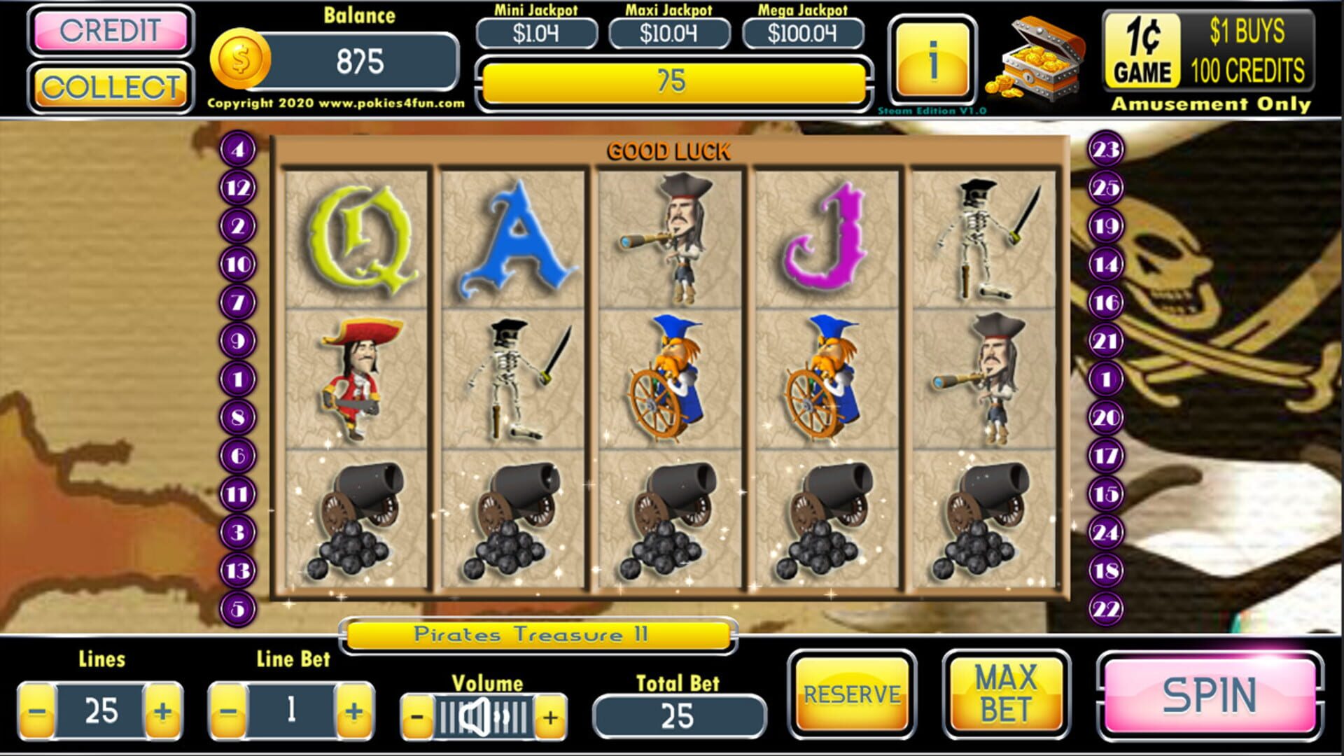Pirates Treasure II - Screenshot