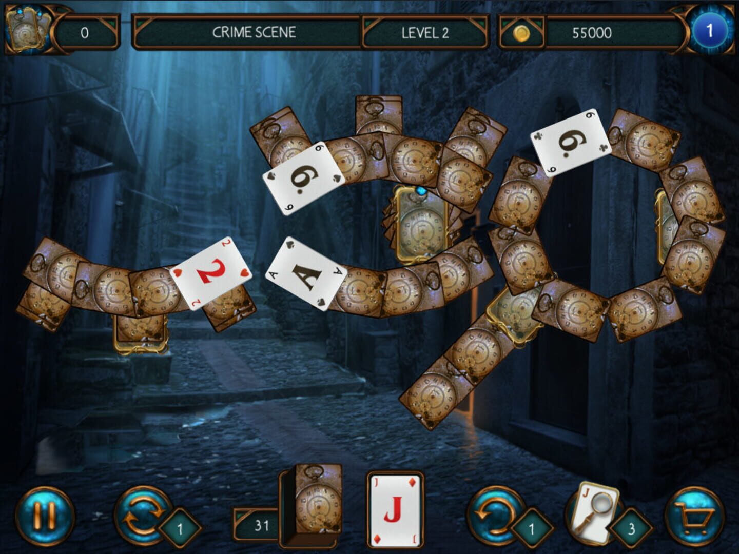 Detective Solitaire Inspector Magic - Screenshot