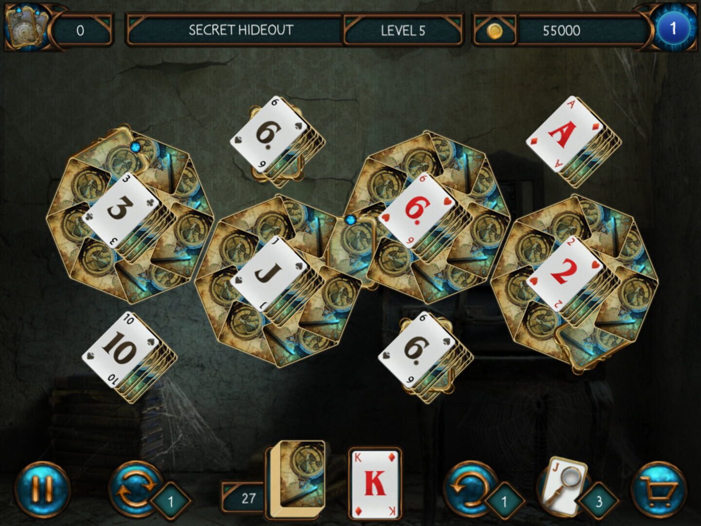 Detective Solitaire Inspector Magic - Screenshot