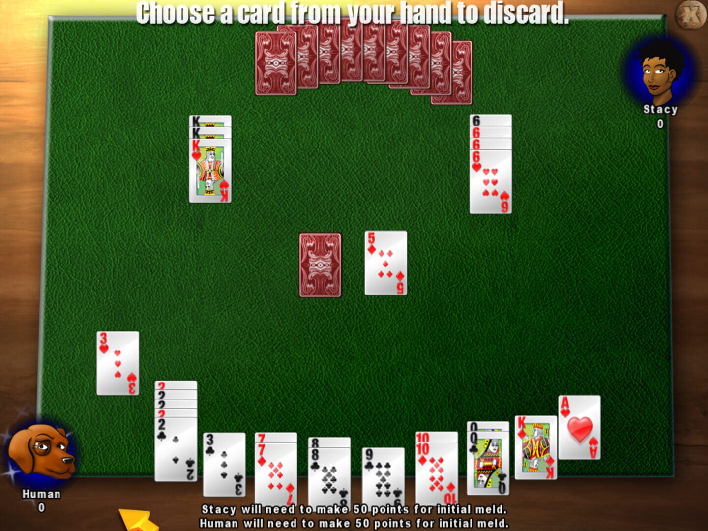 Classic Card Game Canasta - Screenshot