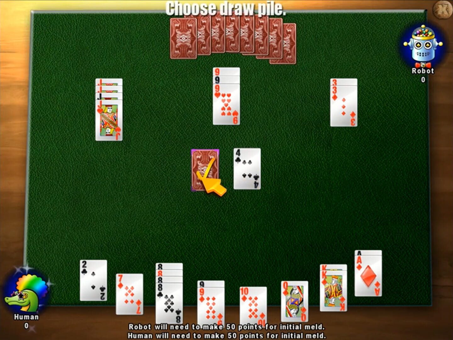 Classic Card Game Canasta - Screenshot
