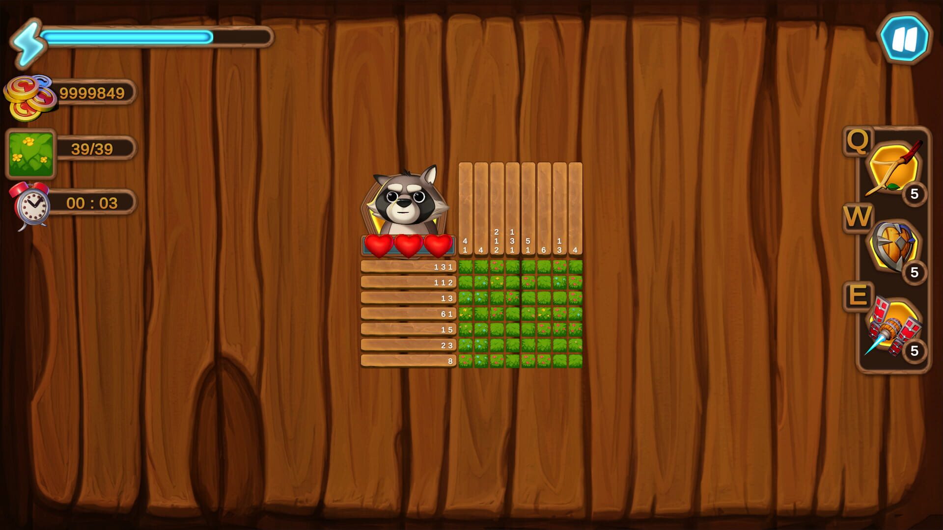 Raccoon the Miner - Screenshot
