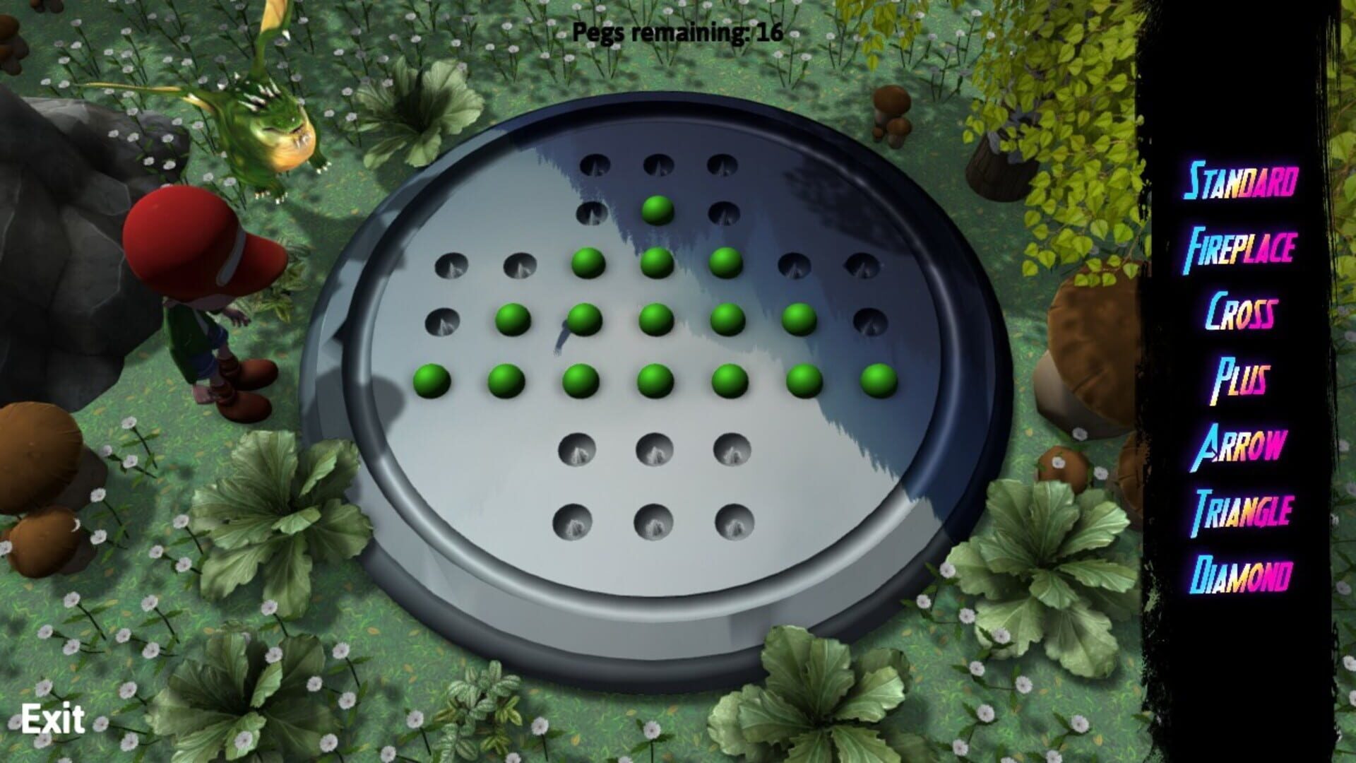 Peg Solitaire Adventure - Screenshot