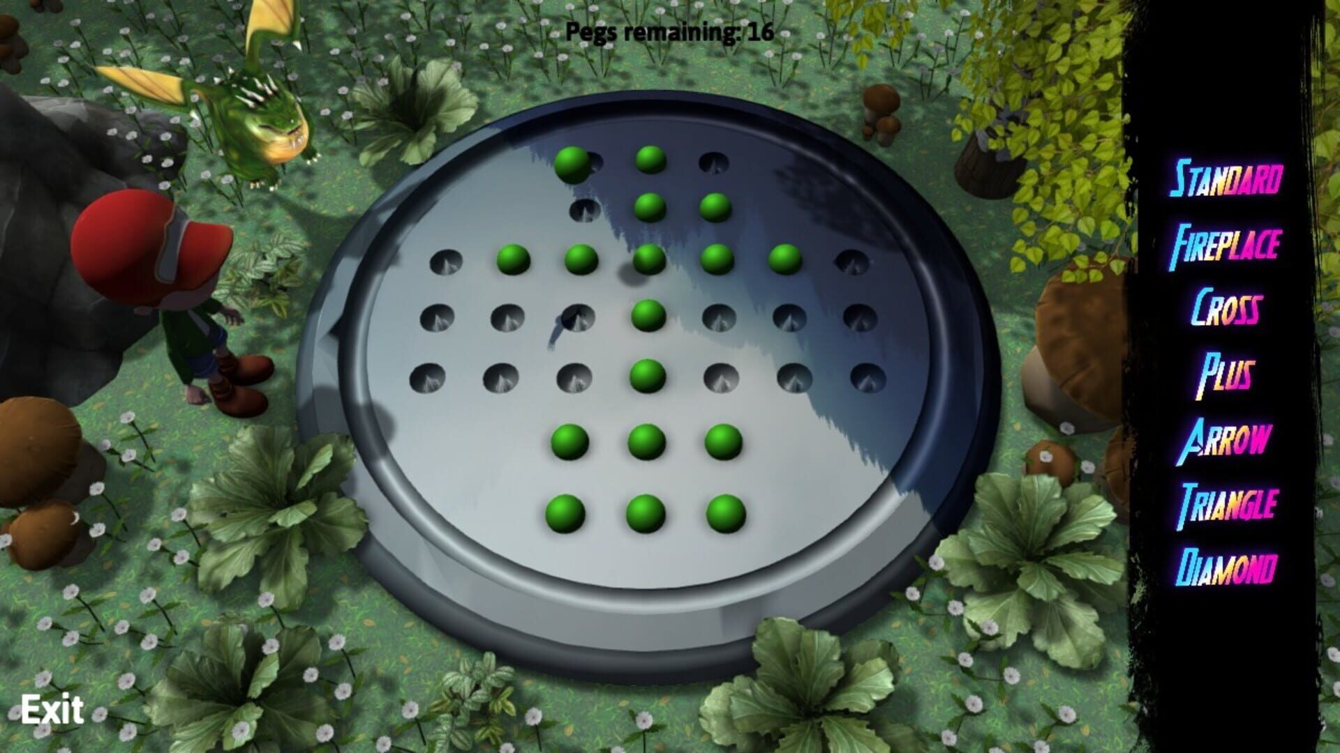 Peg Solitaire Adventure - Screenshot