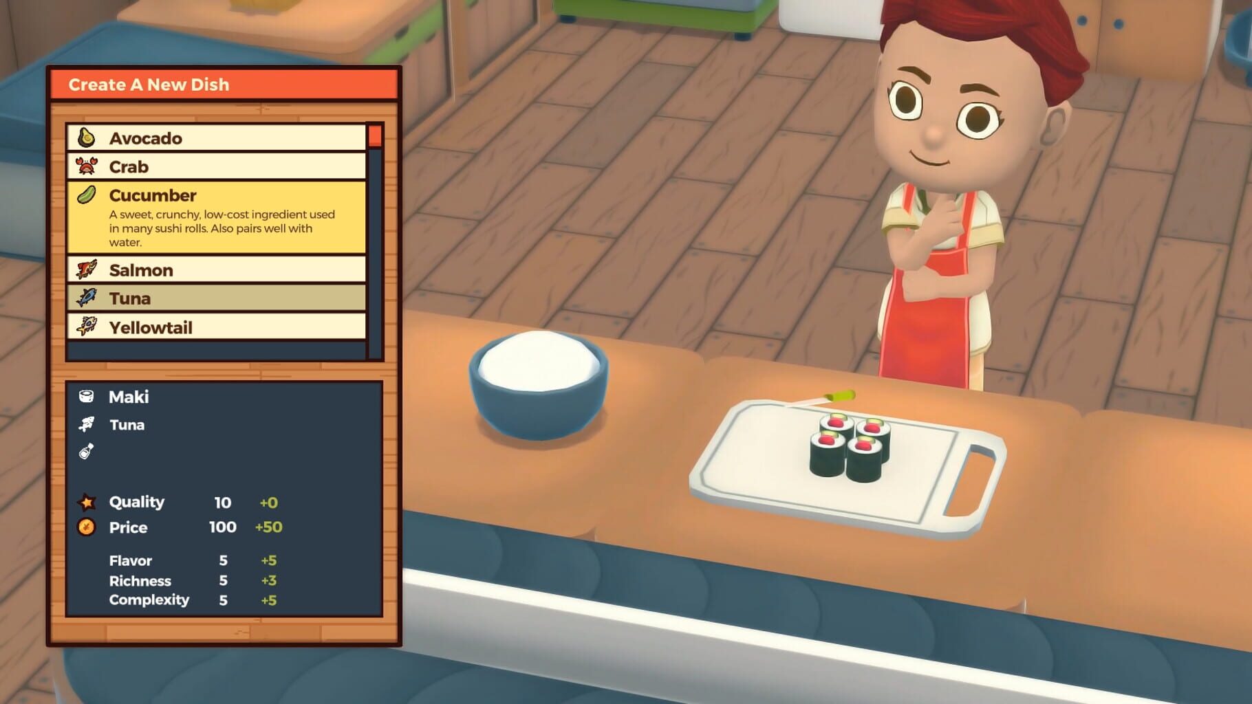 Captura de pantalla - Rolling Hills: Make Sushi, Make Friends