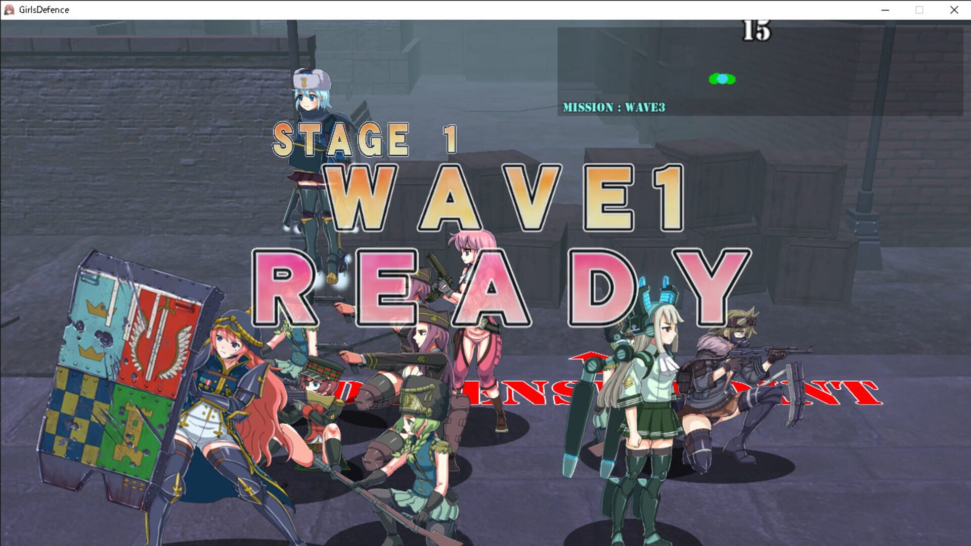 Girls Deffence - Screenshot