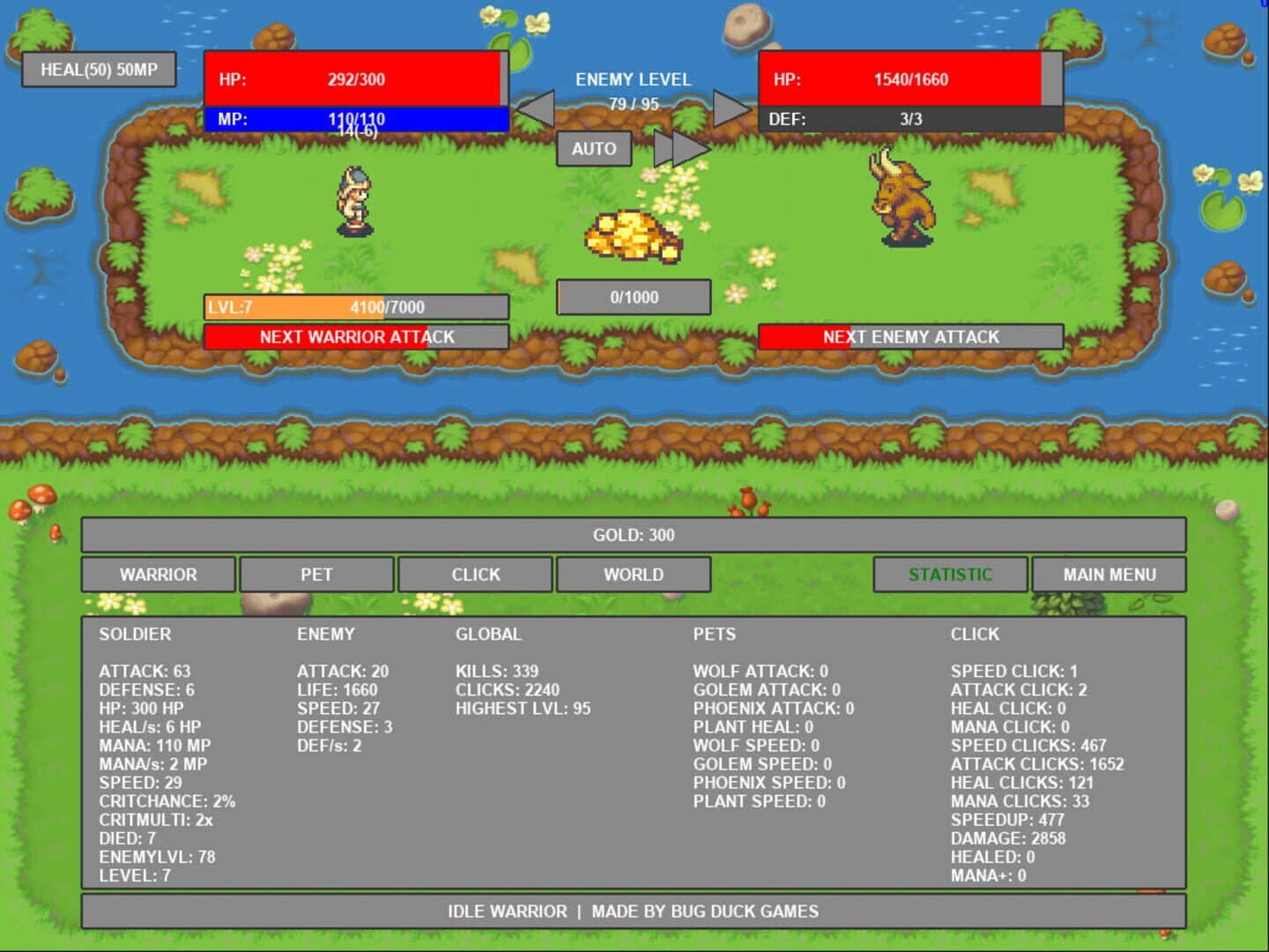 Idle Warrior - Screenshot