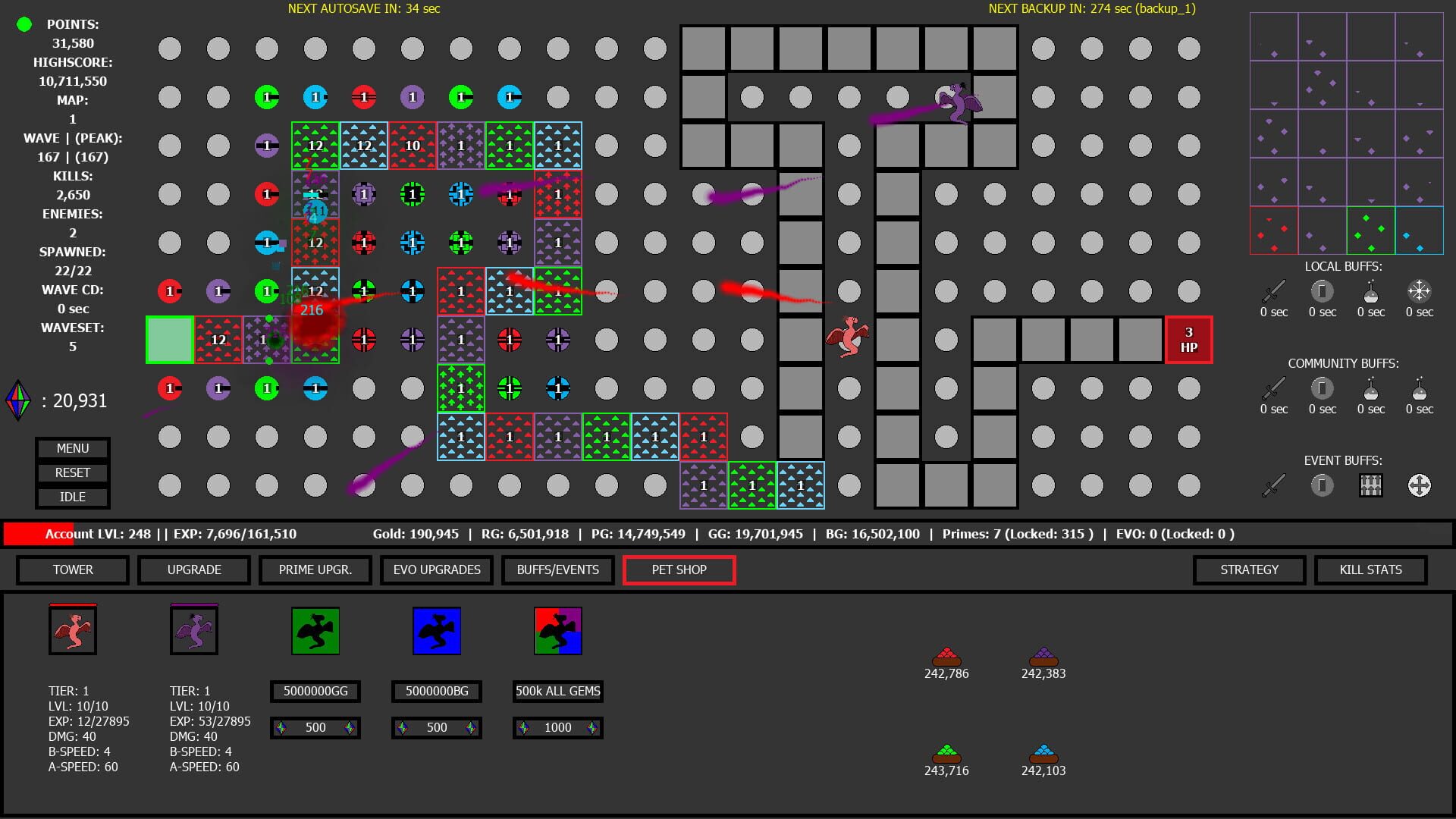 Color Defense - Screenshot