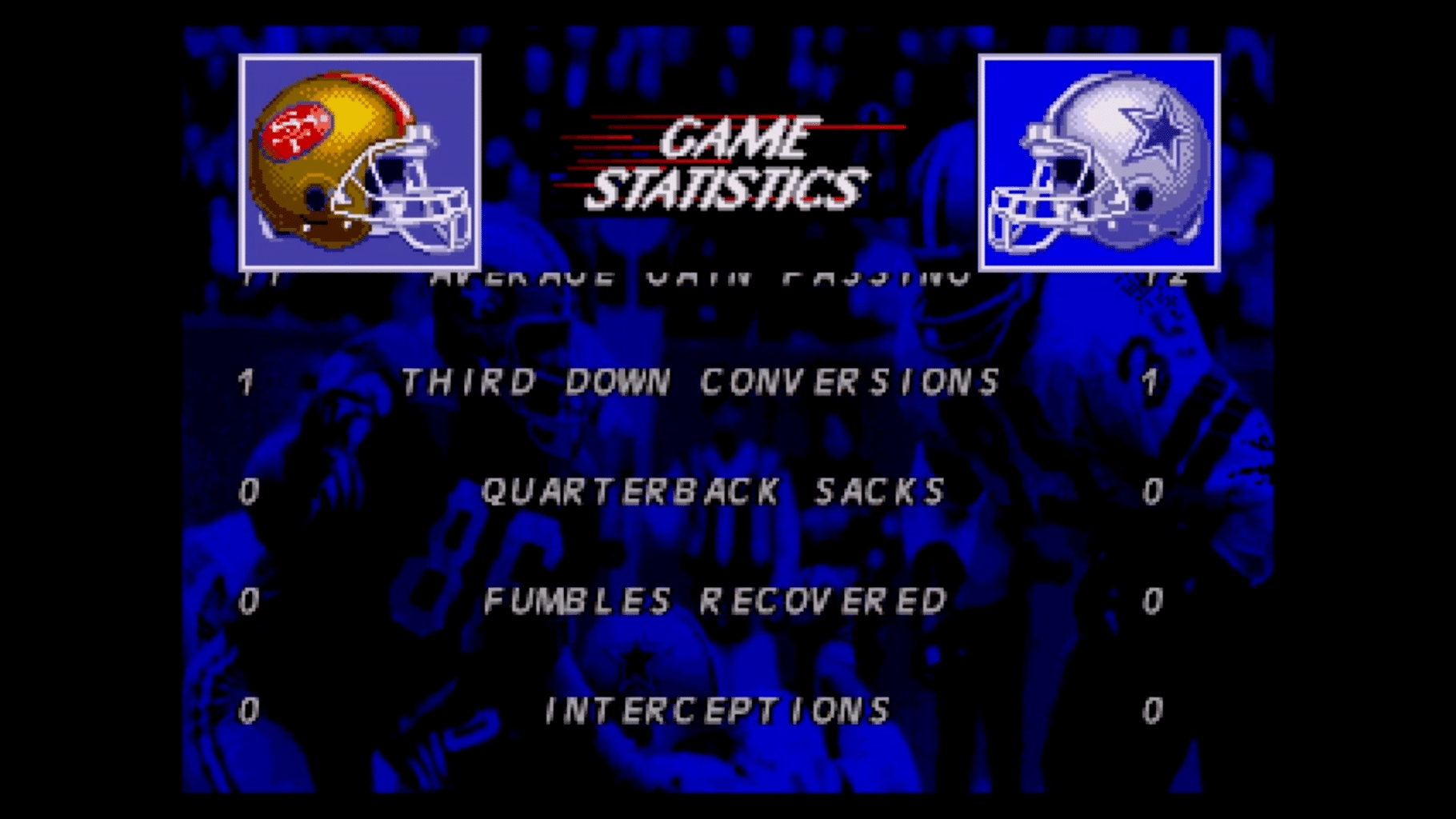 NFL's Greatest: San Francisco vs. Dallas 1978-1993 screenshot