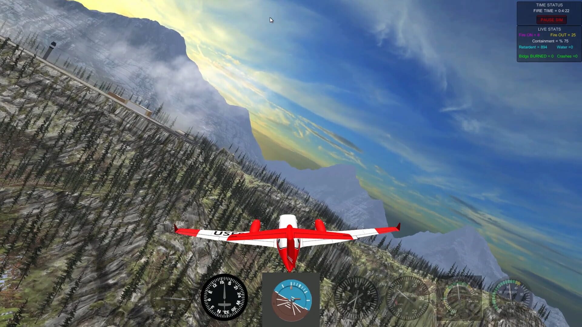Air Attack 3.0, Aerial Firefighting Game - Screenshot
