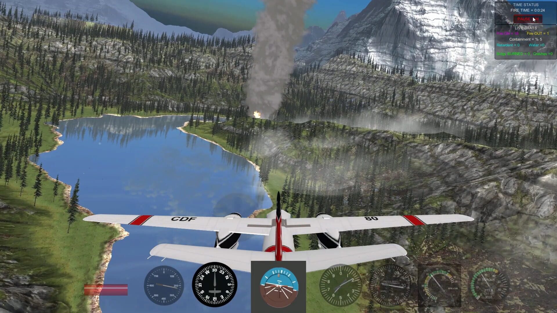 Air Attack 3.0, Aerial Firefighting Game - Screenshot