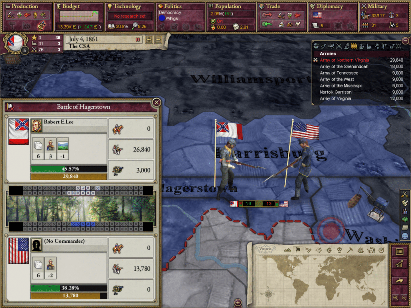 Victoria II: A House Divided screenshot