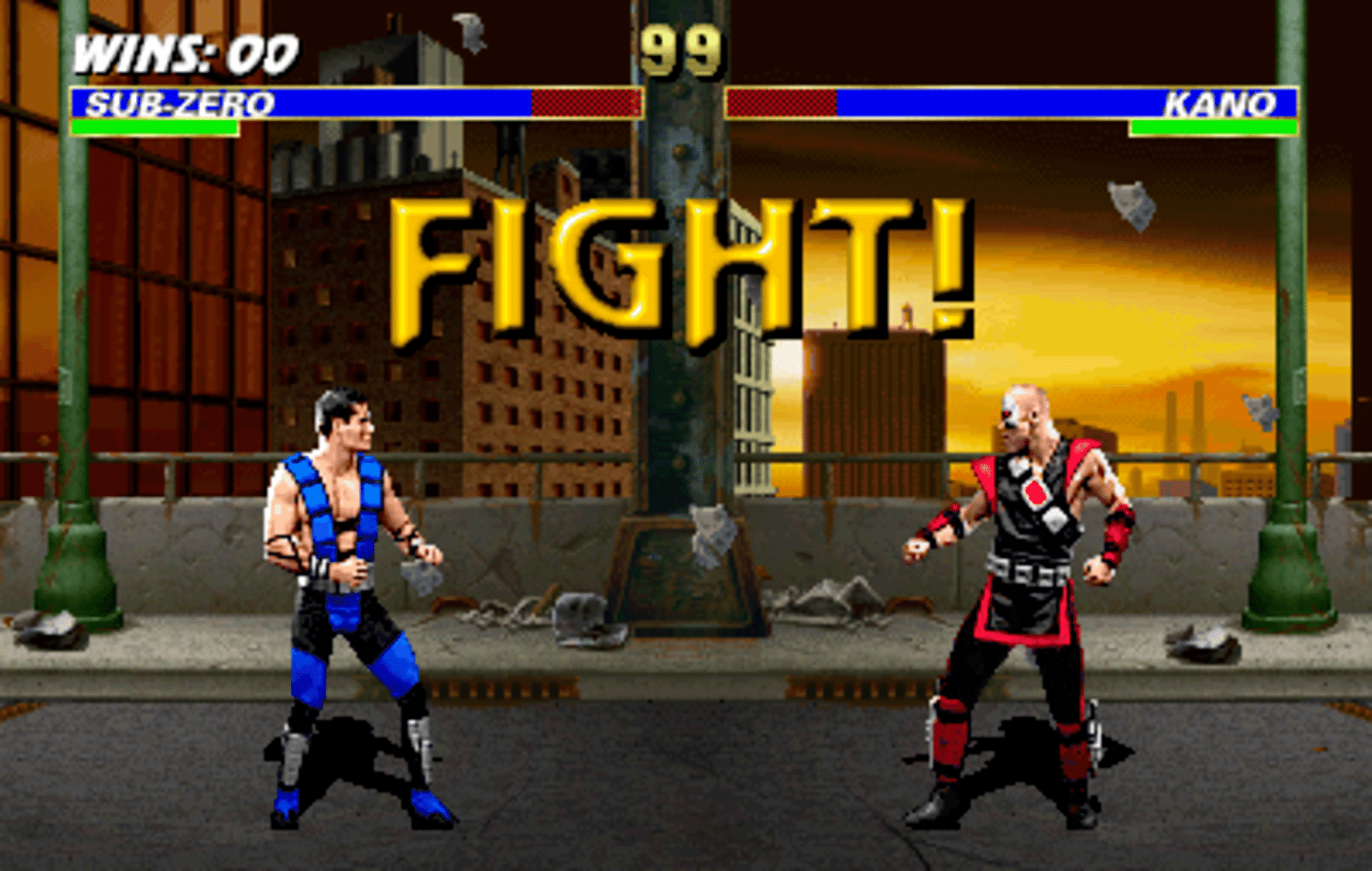 ultimate mortal kombat 3 sub zero fatality