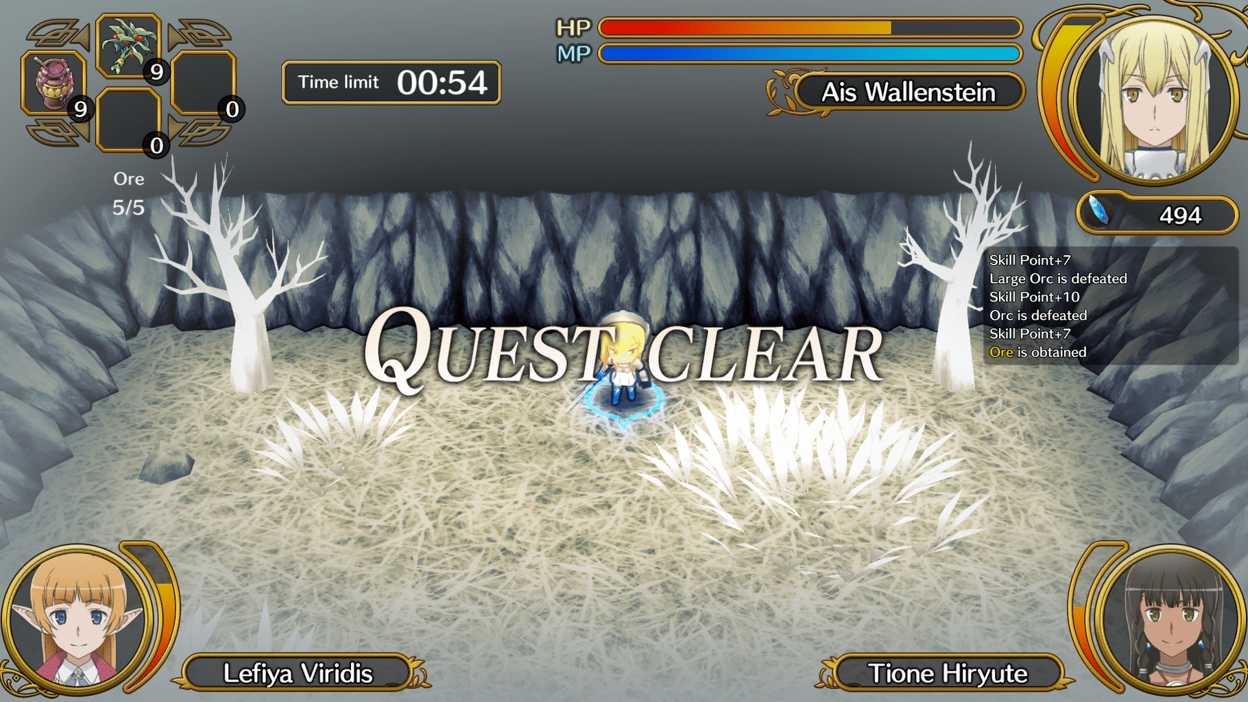 Is It Wrong to Try to Pick Up Girls in a Dungeon? Infinite Combate screenshot