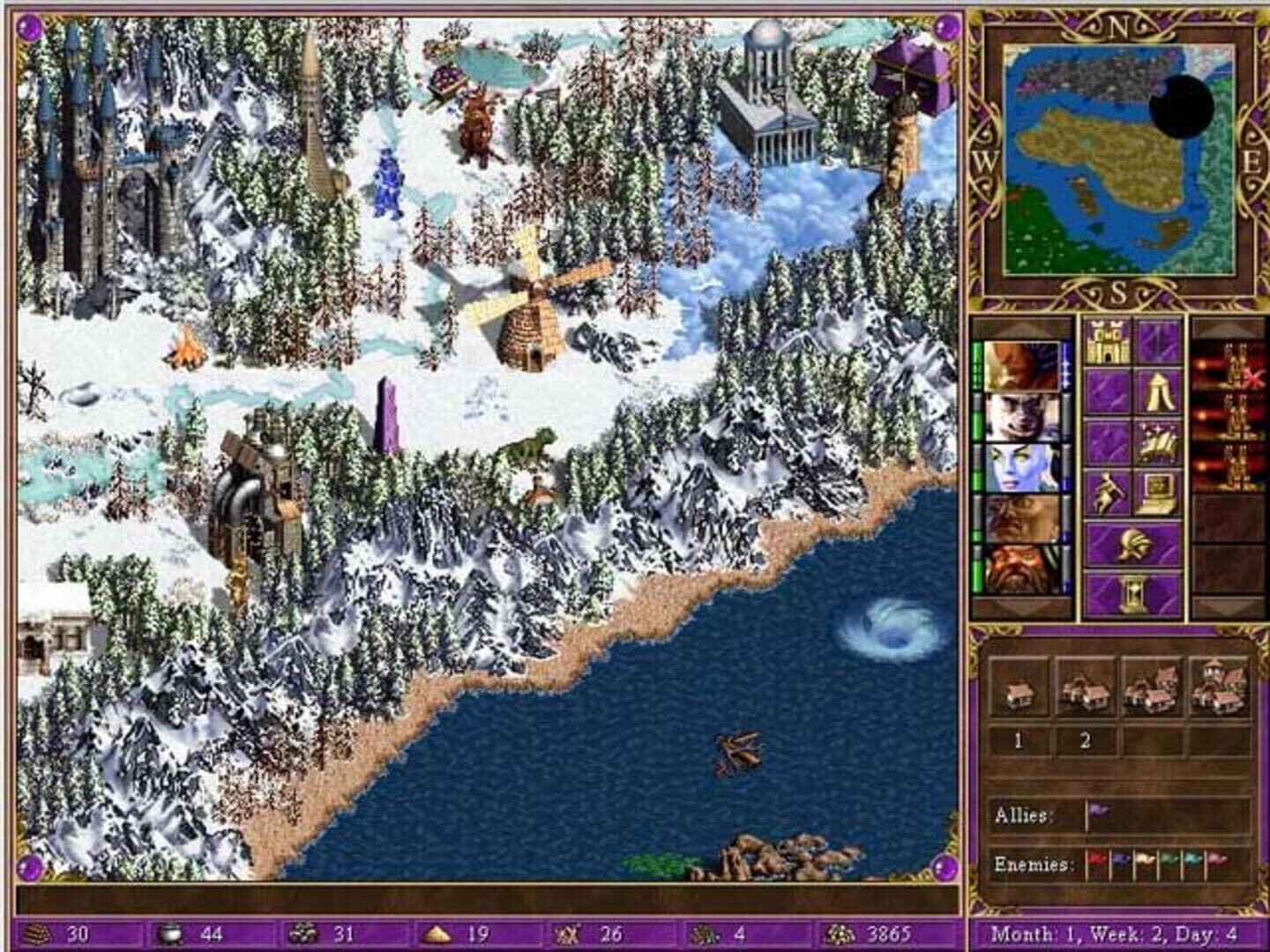 Captura de pantalla - Heroes of Might and Magic III: The Shadow of Death