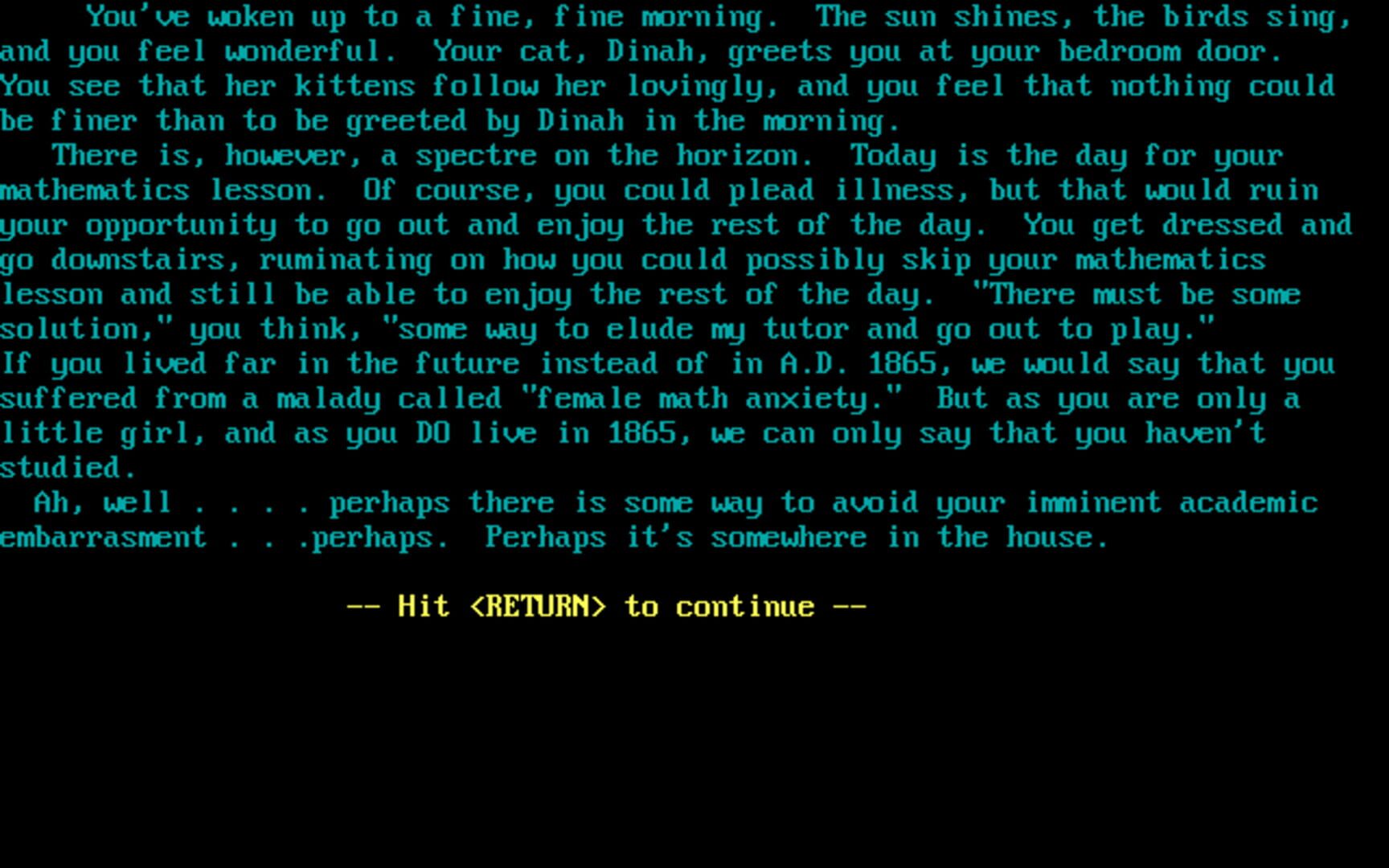 The Adventures of Alice who Went Through the Looking-Glass and Came Back Though Not Much Changed - Screenshot