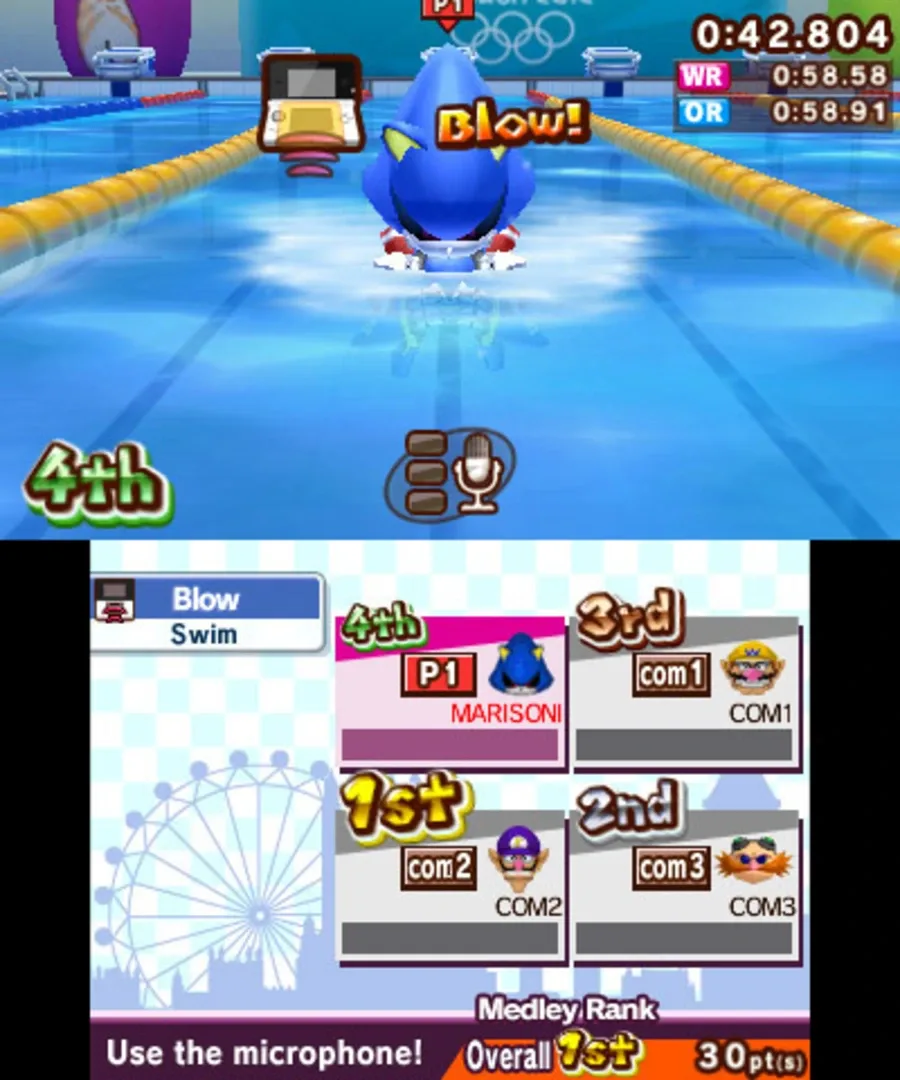 Captura de pantalla - Mario & Sonic at the London 2012 Olympic Games