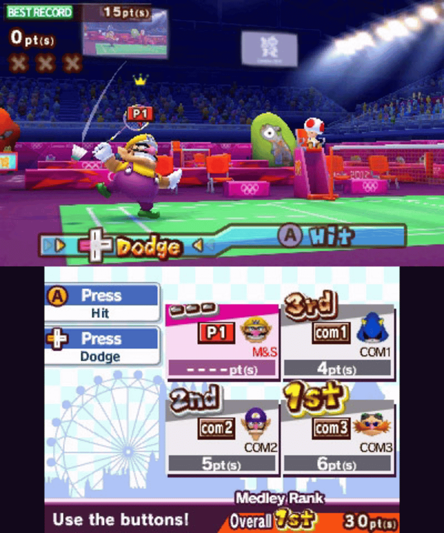 Mario & Sonic at the London 2012 Olympic Games screenshot