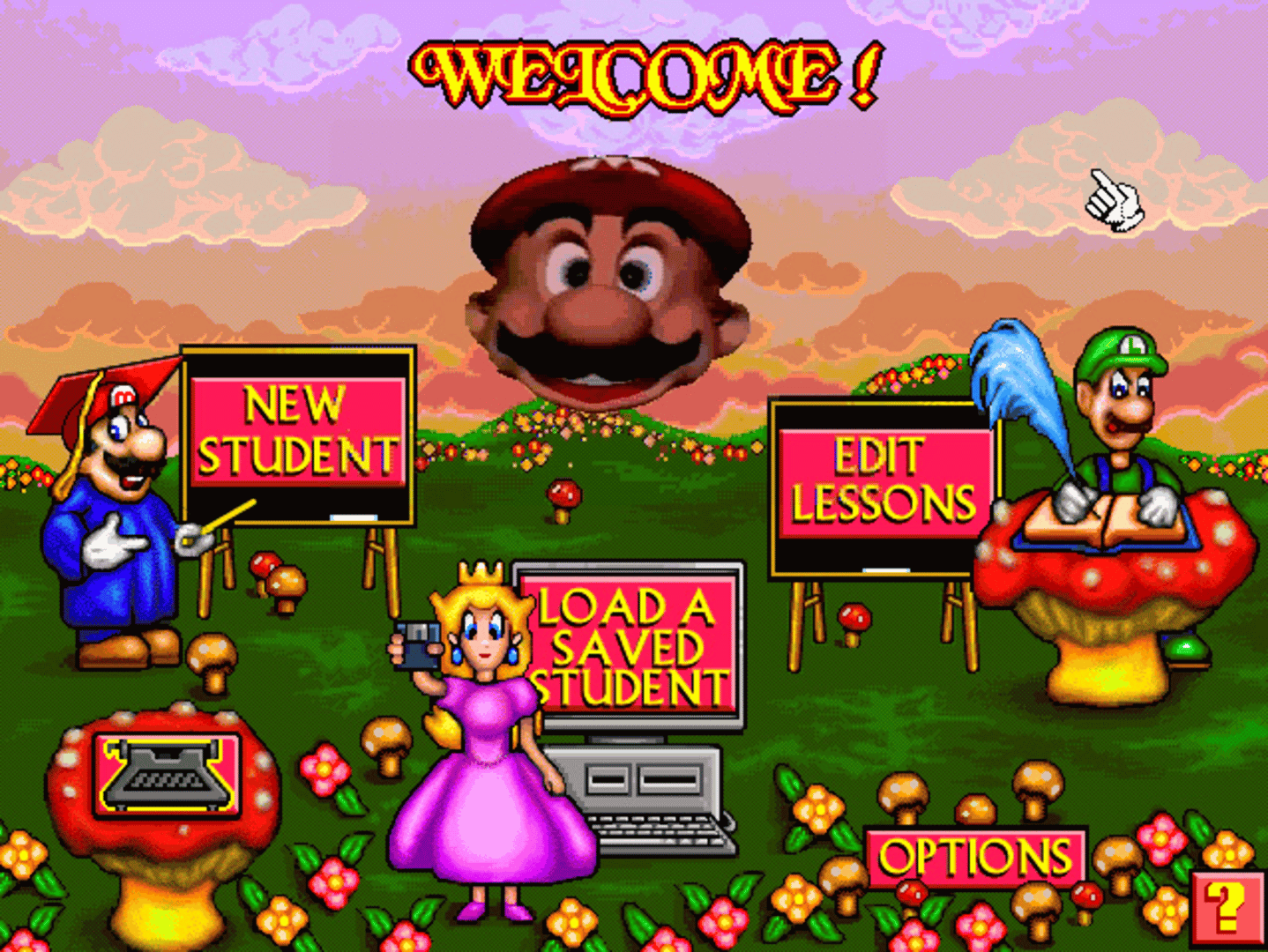 Mario Teaches Typing 2 screenshot
