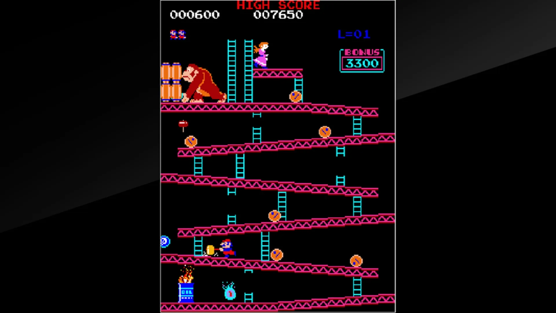 Captura de pantalla - Arcade Archives: Donkey Kong