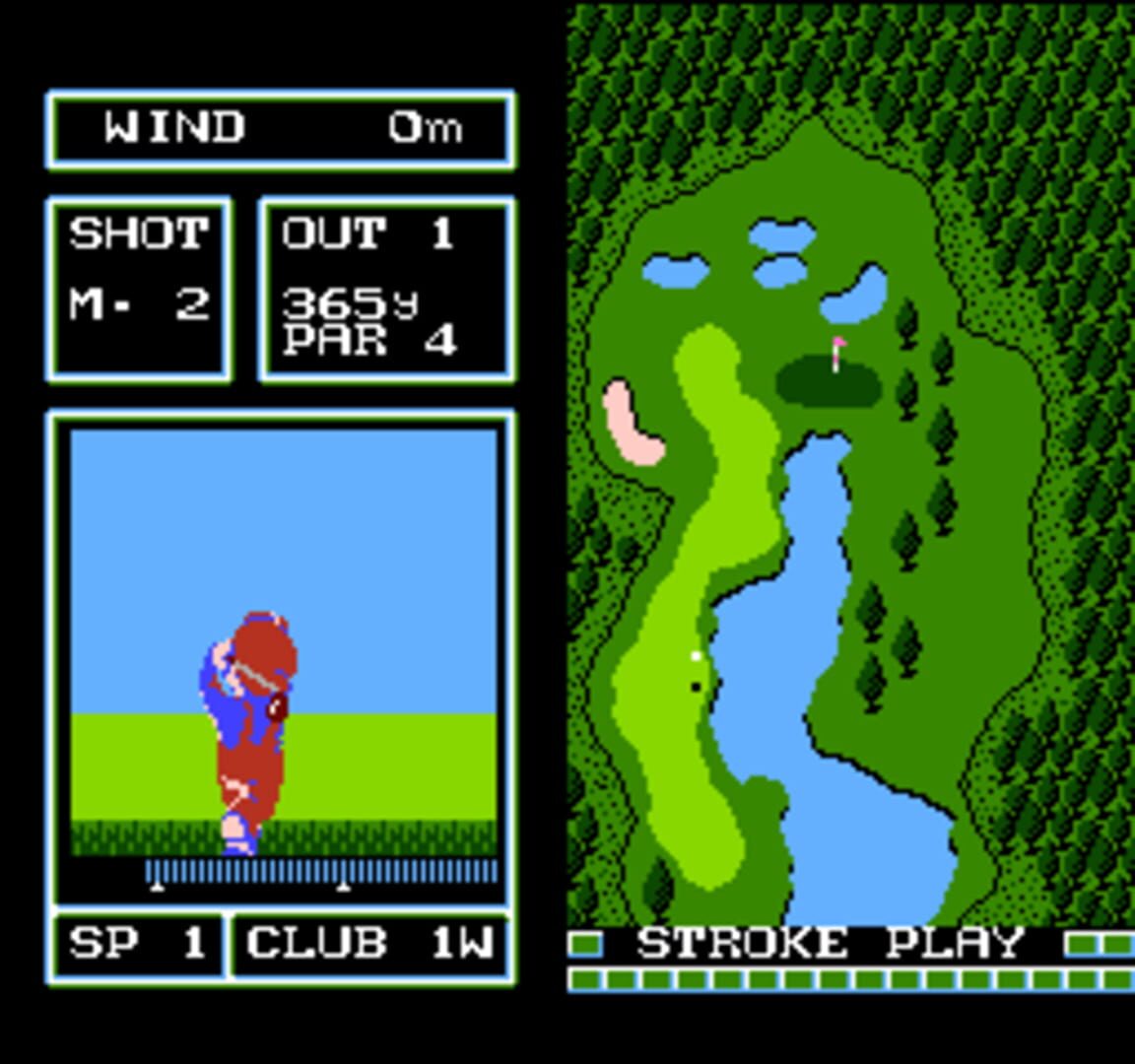 Captura de pantalla - Family Computer Golf: Japan Course