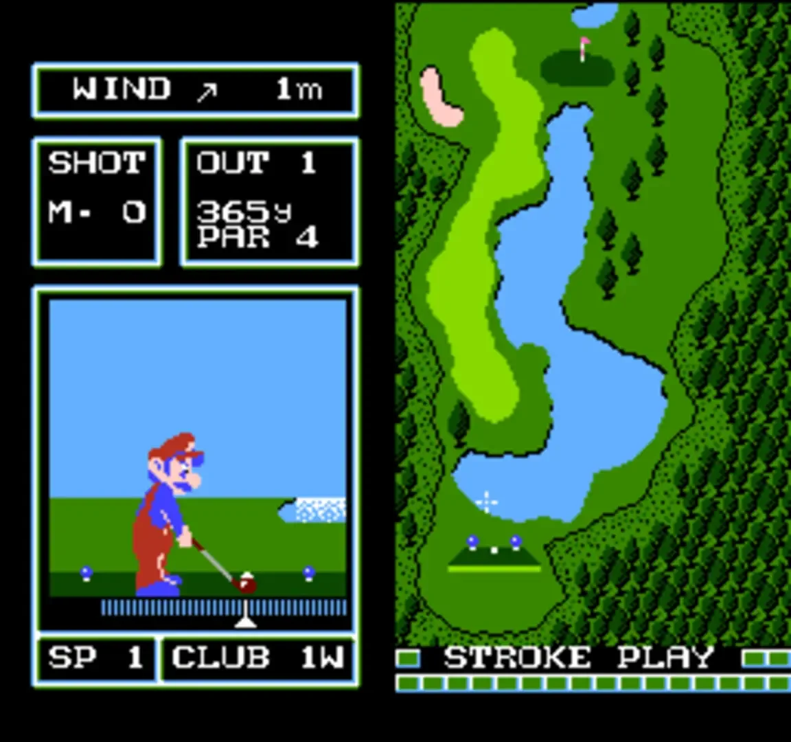 Captura de pantalla - Family Computer Golf: Japan Course