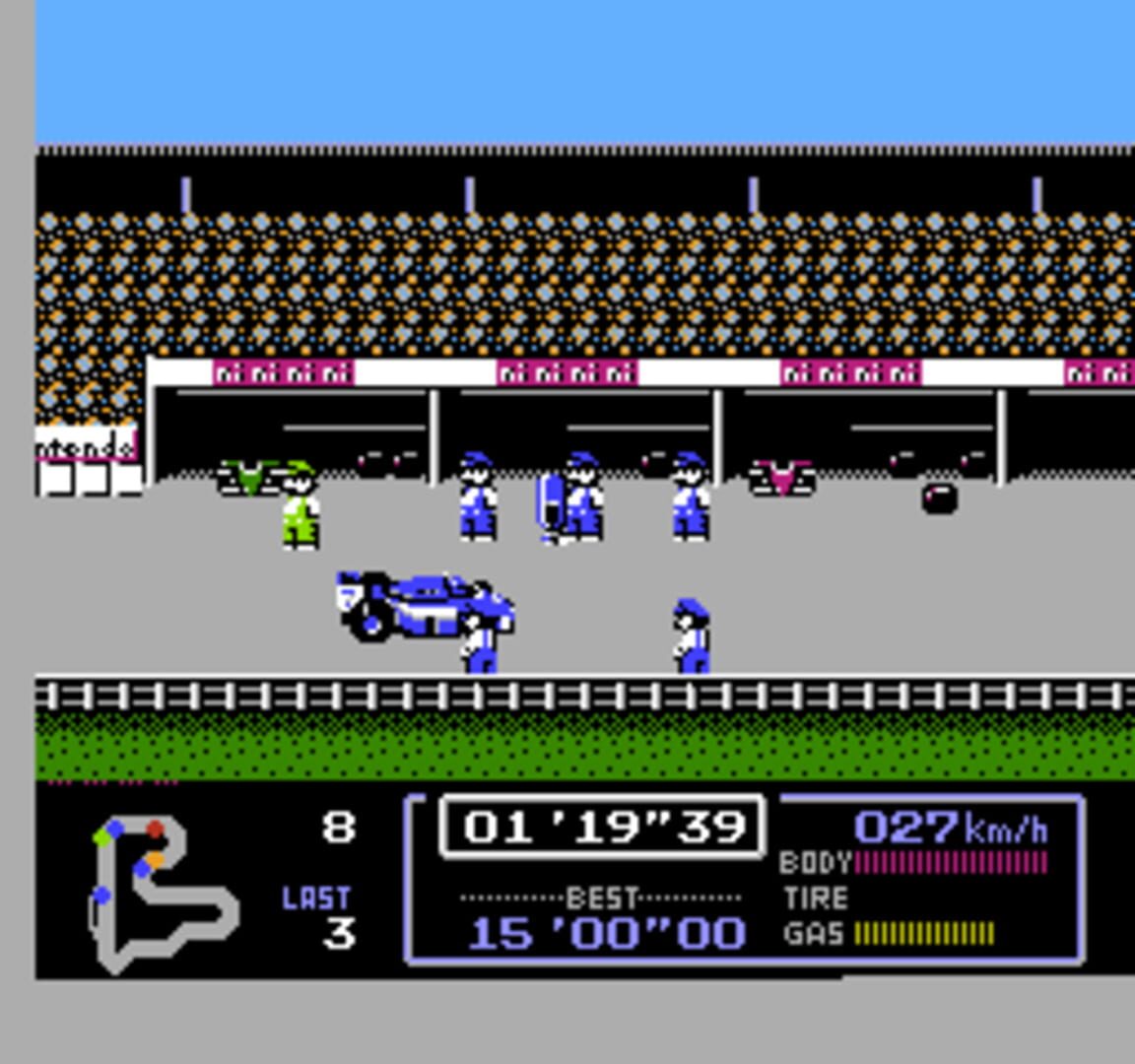 Captura de pantalla - Famicom Grand Prix: F-1 Race