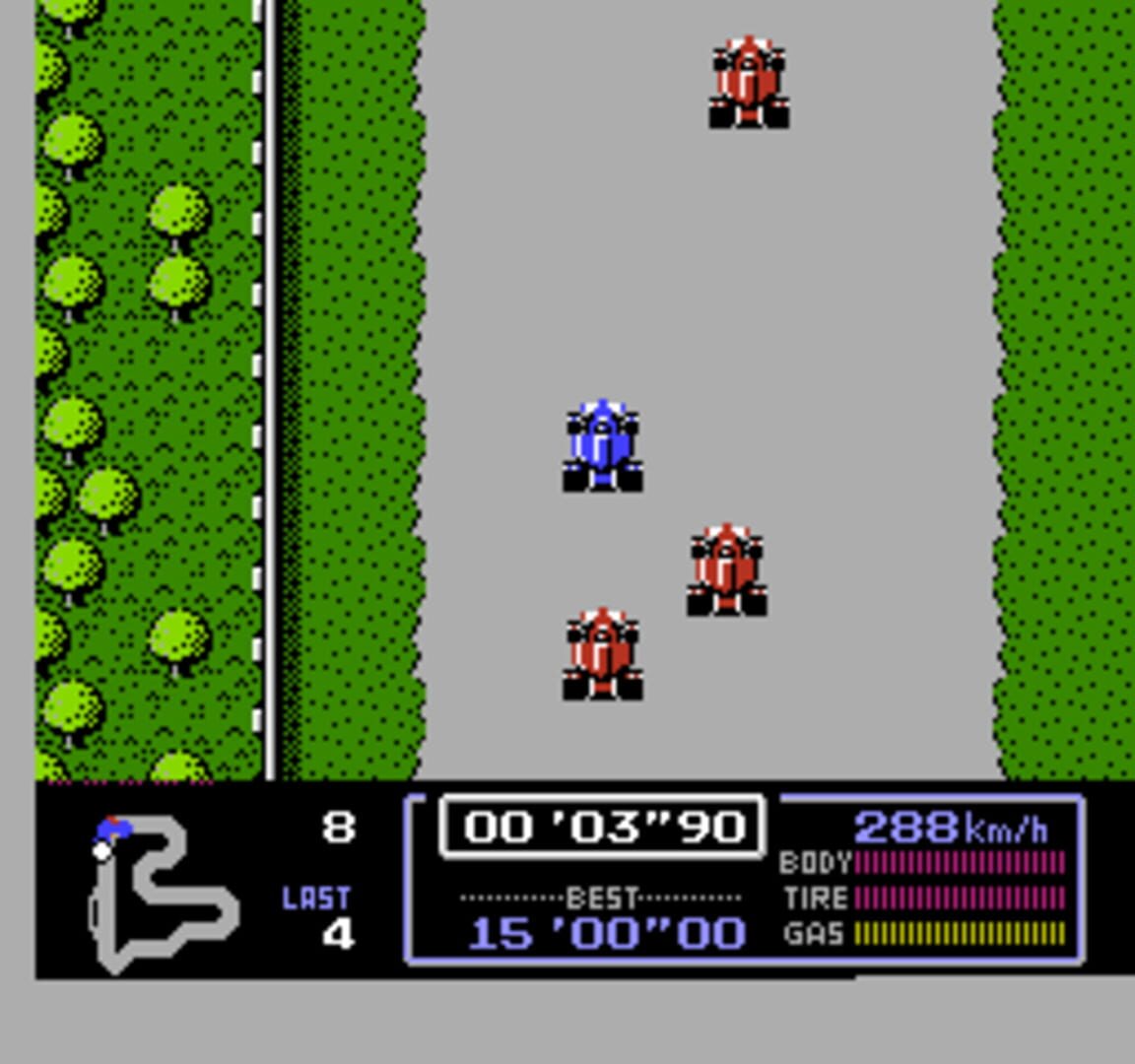 Captura de pantalla - Famicom Grand Prix: F-1 Race